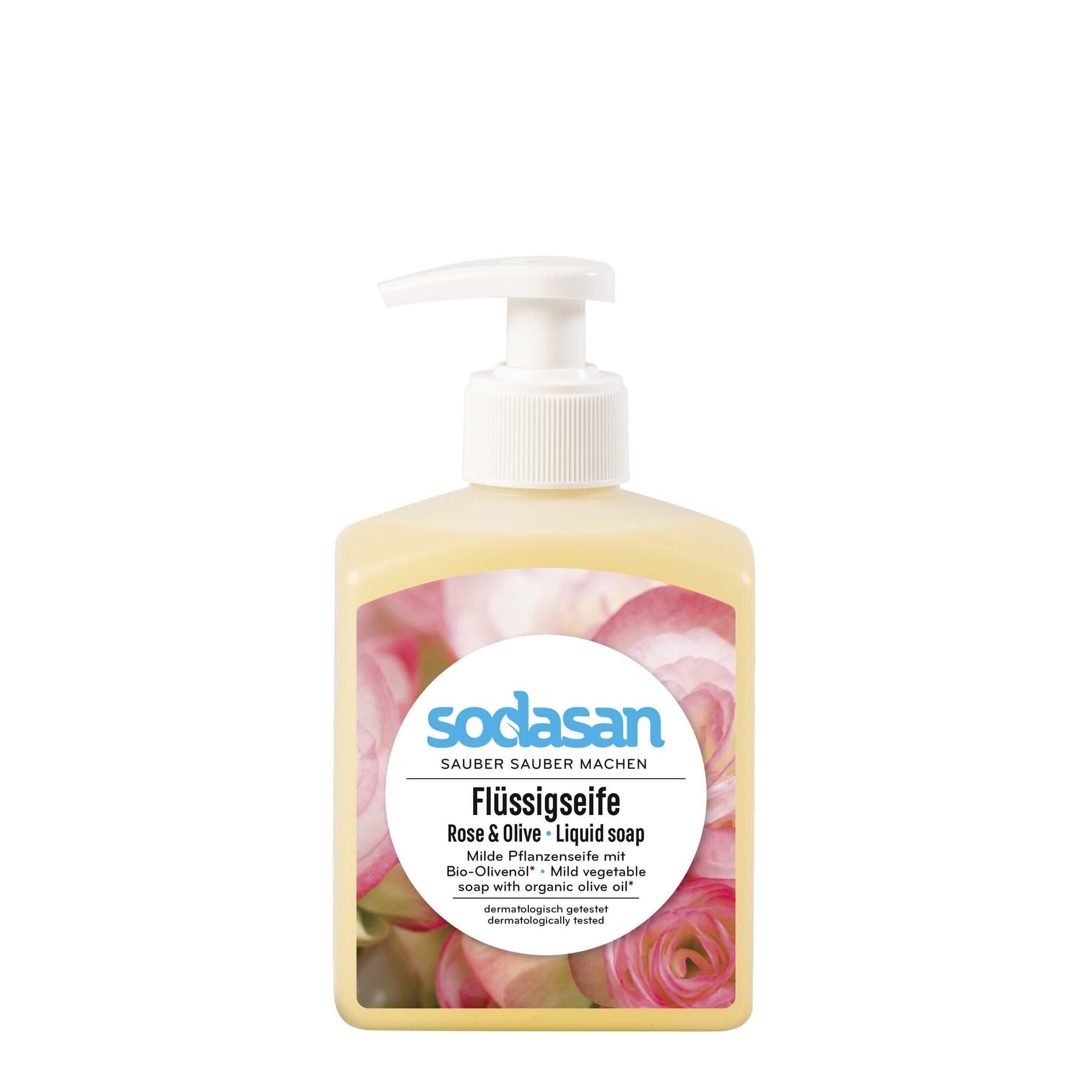 Sodasan Liquid Rose & Olive Seife