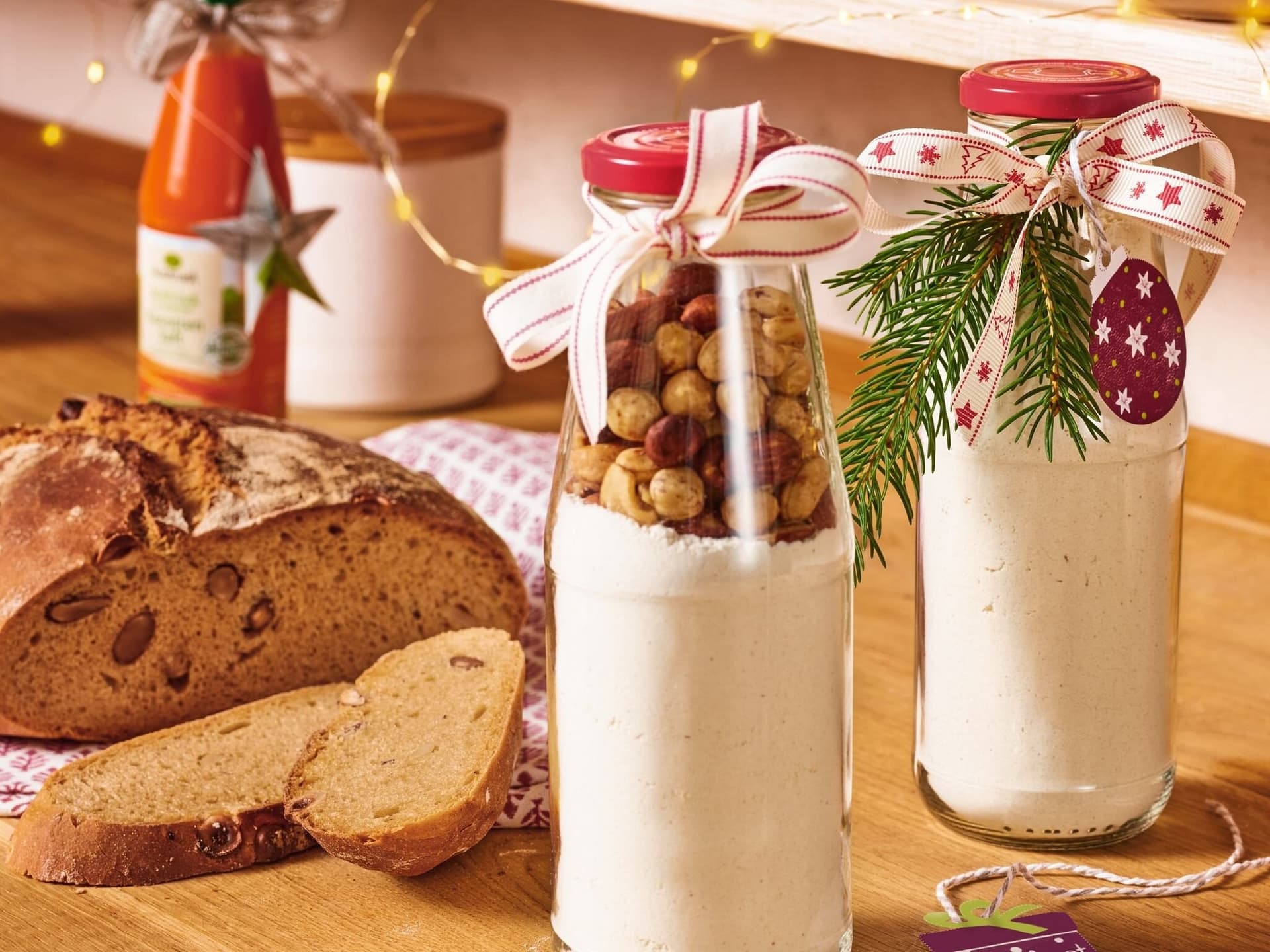 Nussbrot aus der Flasche – ohne Kneten