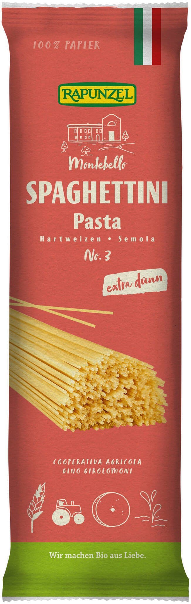 Rapunzel Spaghetti Semola, extra dünn