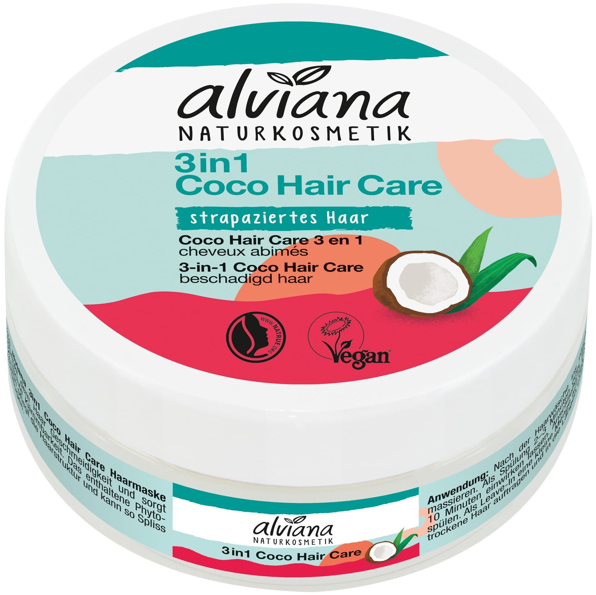 alviana 3in1 Coco Hair Care für strapaziertes Haar