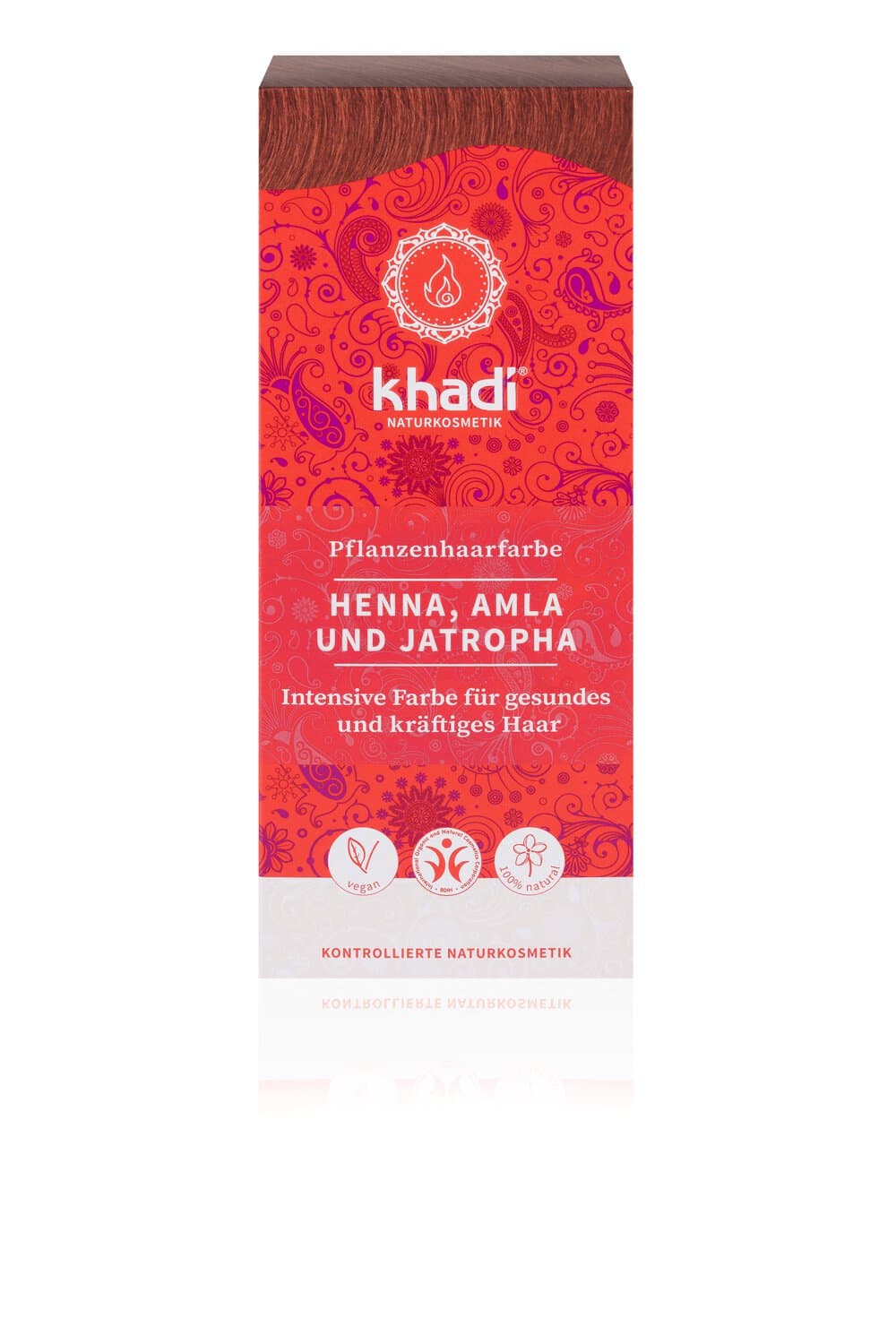 Khadi Pflanzenhaarfarbe Henna, Amla & Jatropha