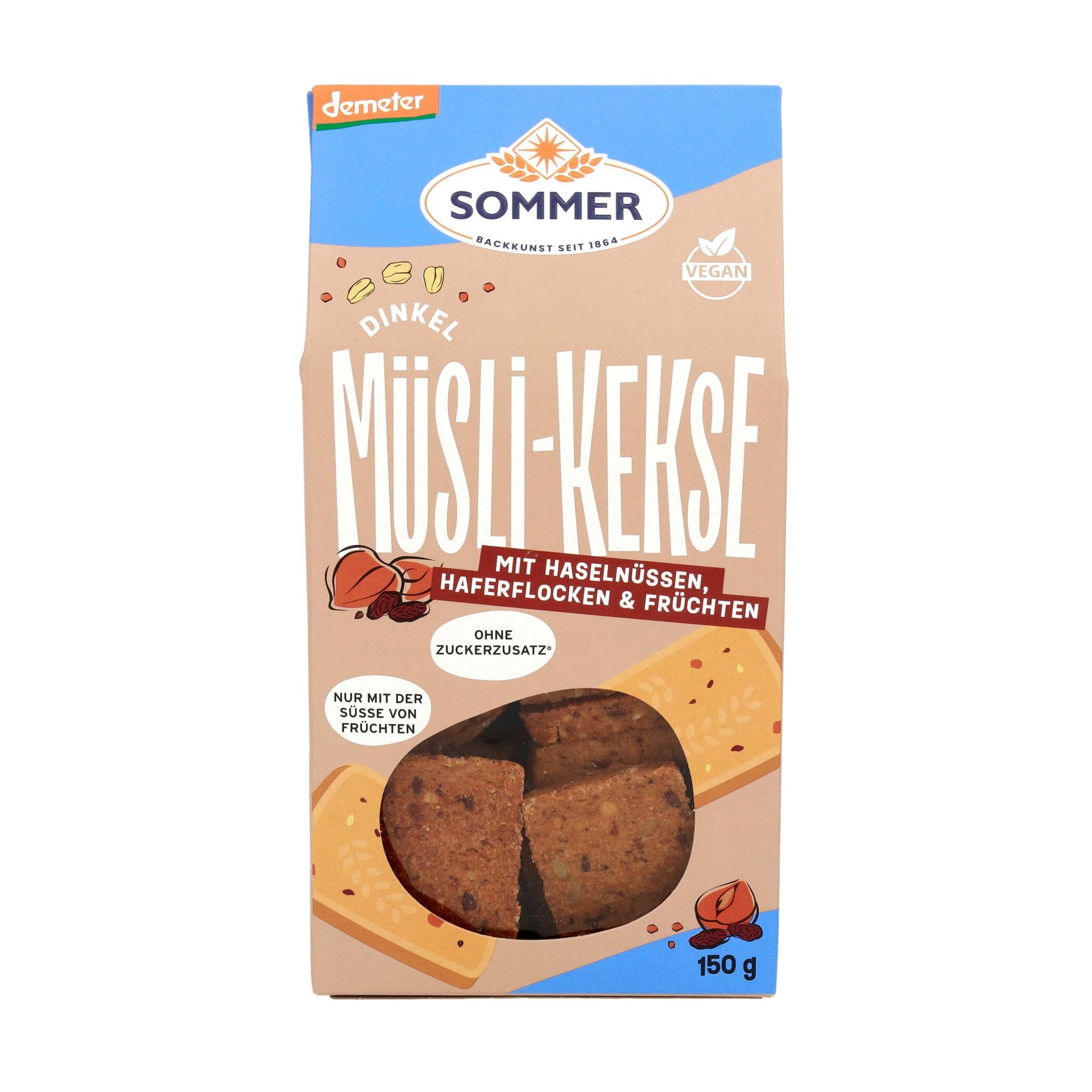 Sommer Dinkel Müsli Kekse