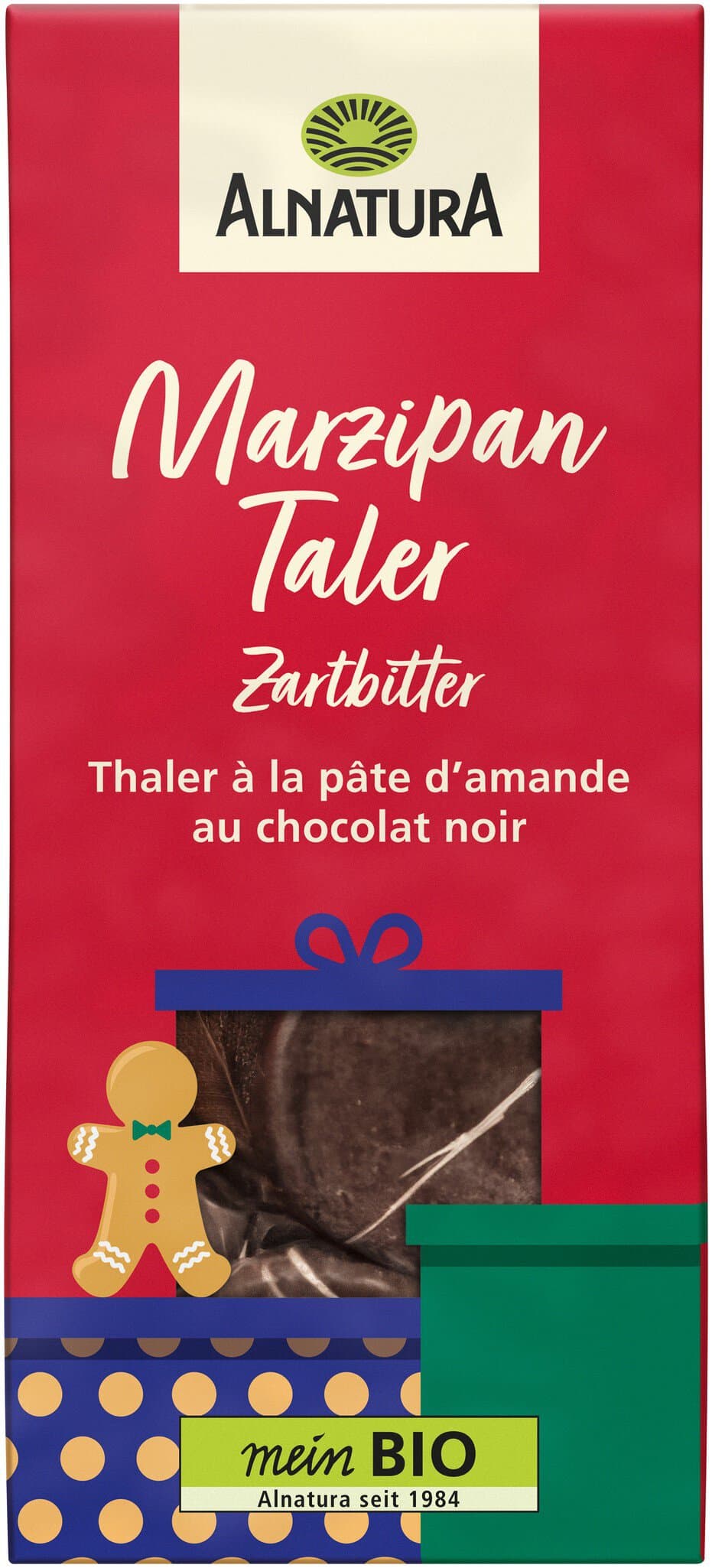 Alnatura Marzipan-Taler Zartbitter