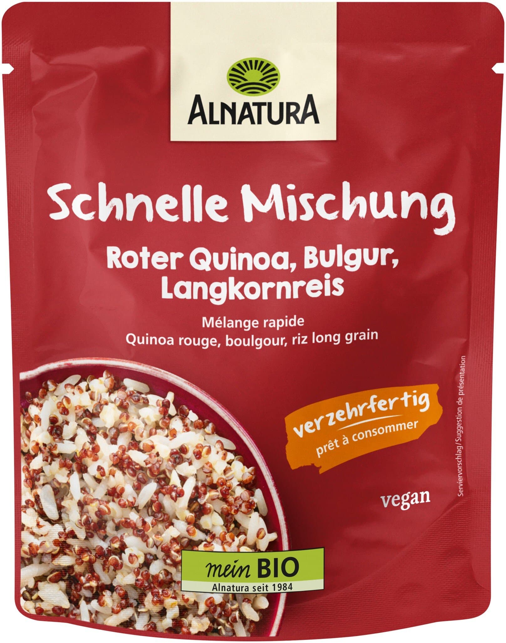 Alnatura Schnelle Mischung Roter Quinoa, Bulgur, Langkornreis