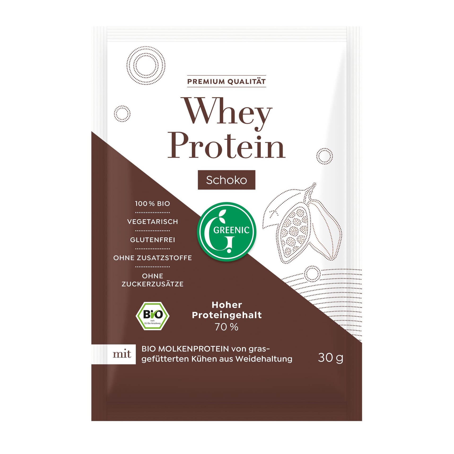 Greenic Whey Protein Schoko