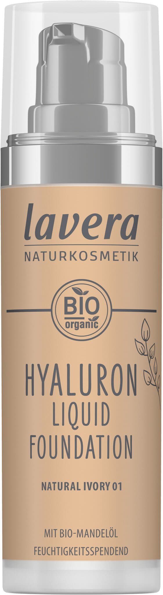 Lavera Hyaluron Liquid Foundation - Natural Ivory