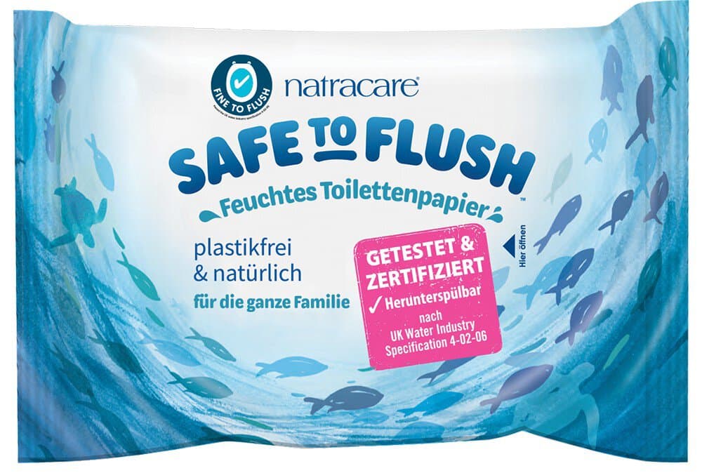 Natracare Feuchtes Toilettenpapier, 30 St