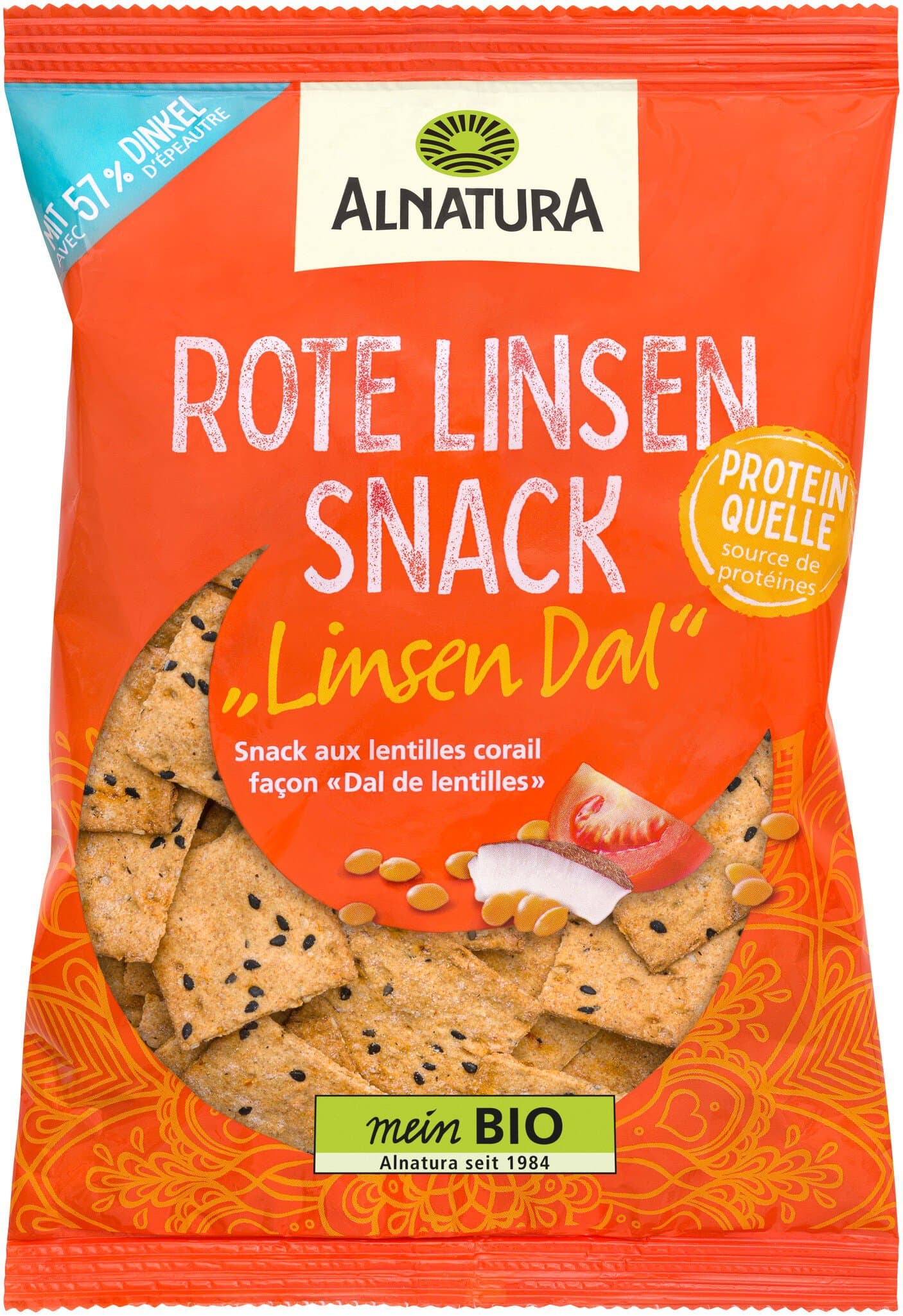 Alnatura Rote-Linsen-Snack „Linsen-Dal”