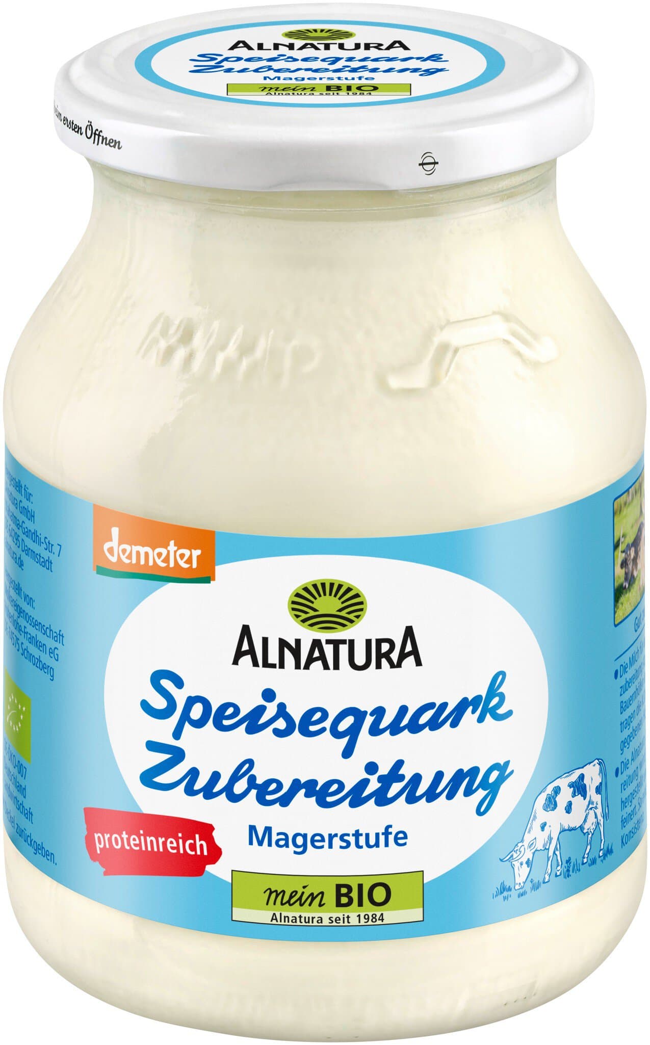 Alnatura Speisequarkzubereitung Magerstufe (im Mehrwegglas)