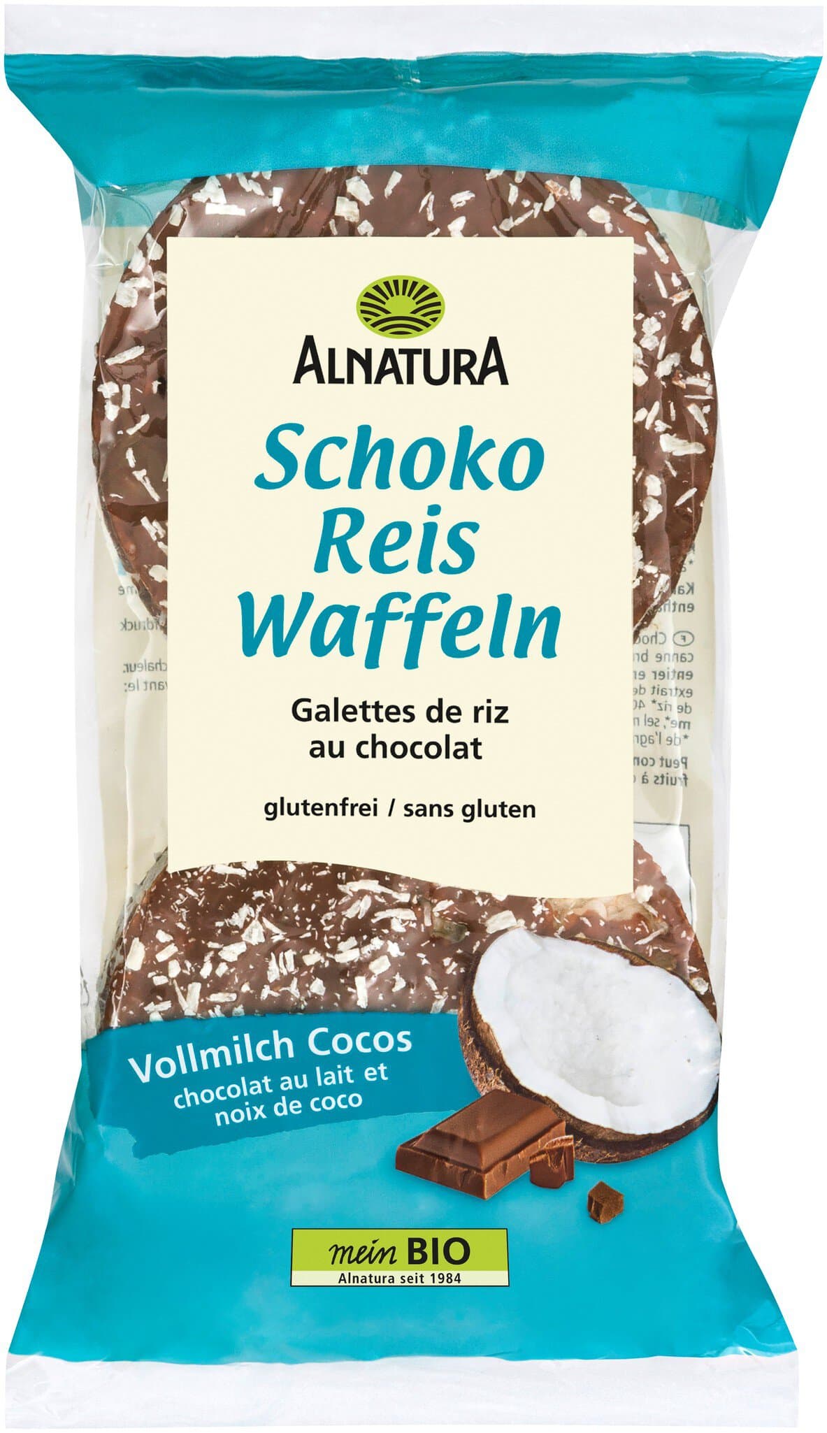 Alnatura Schoko-Reiswaffeln Vollmilch-Cocos