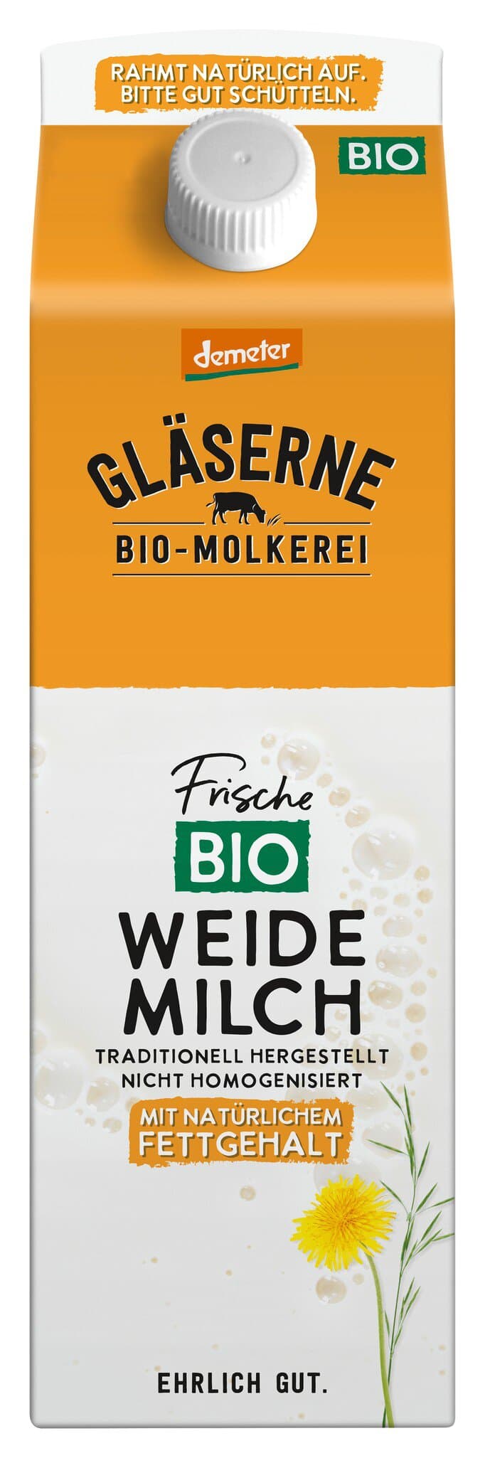 Gläserne Molkerei Frische Vollmilch mindestens 3,5%