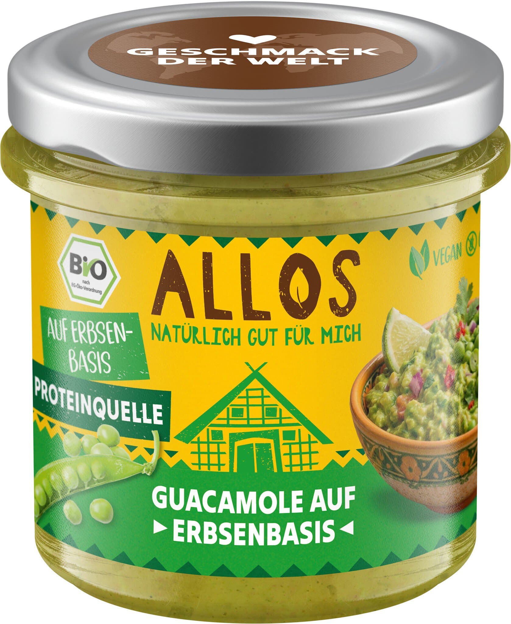 Allos Guacamole auf Erbsenbasis