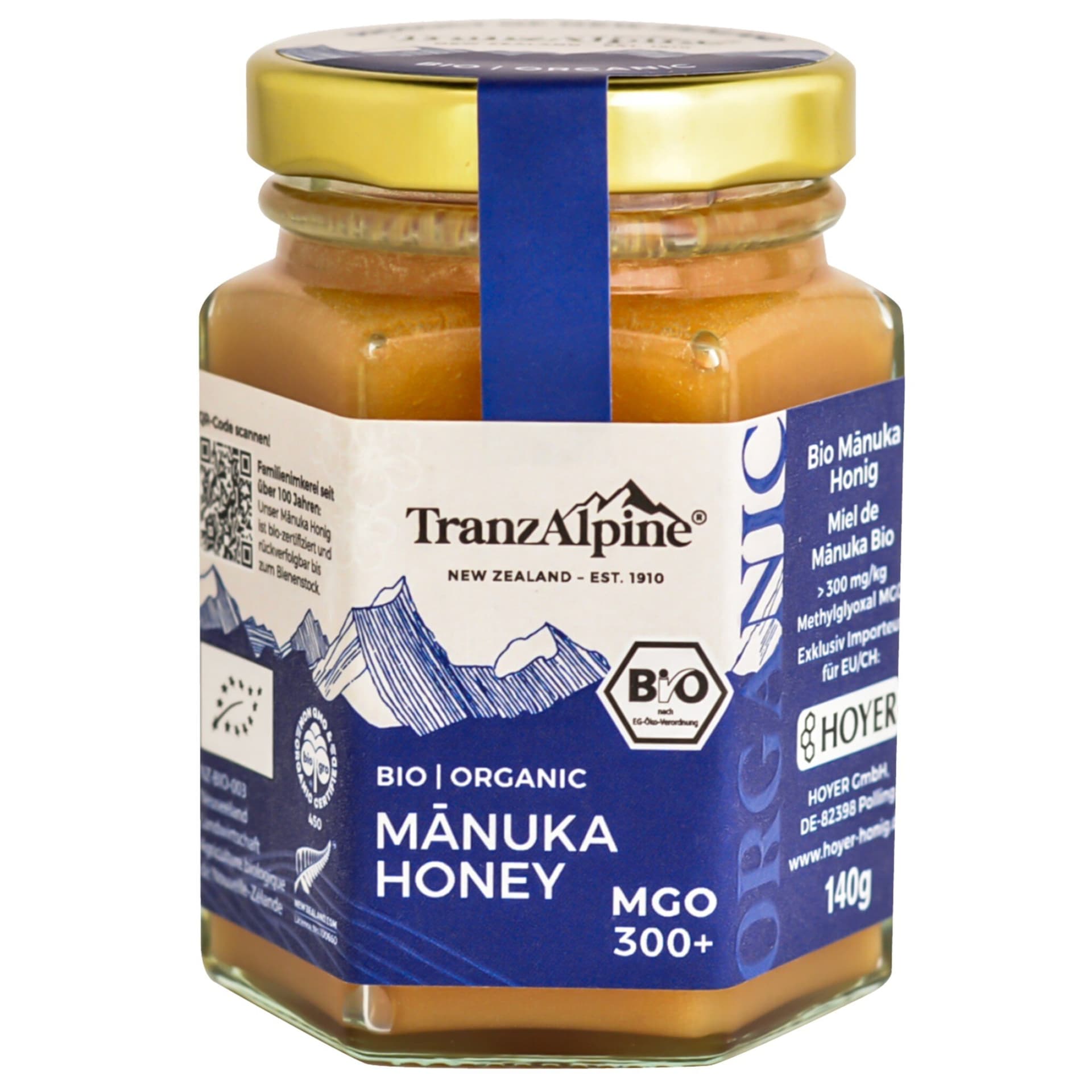 Hoyer Tranzalpine Manuka Honig MGO 300+
