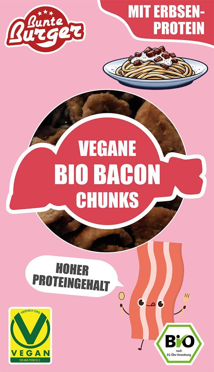 Bunte Burger Bacon Chunks