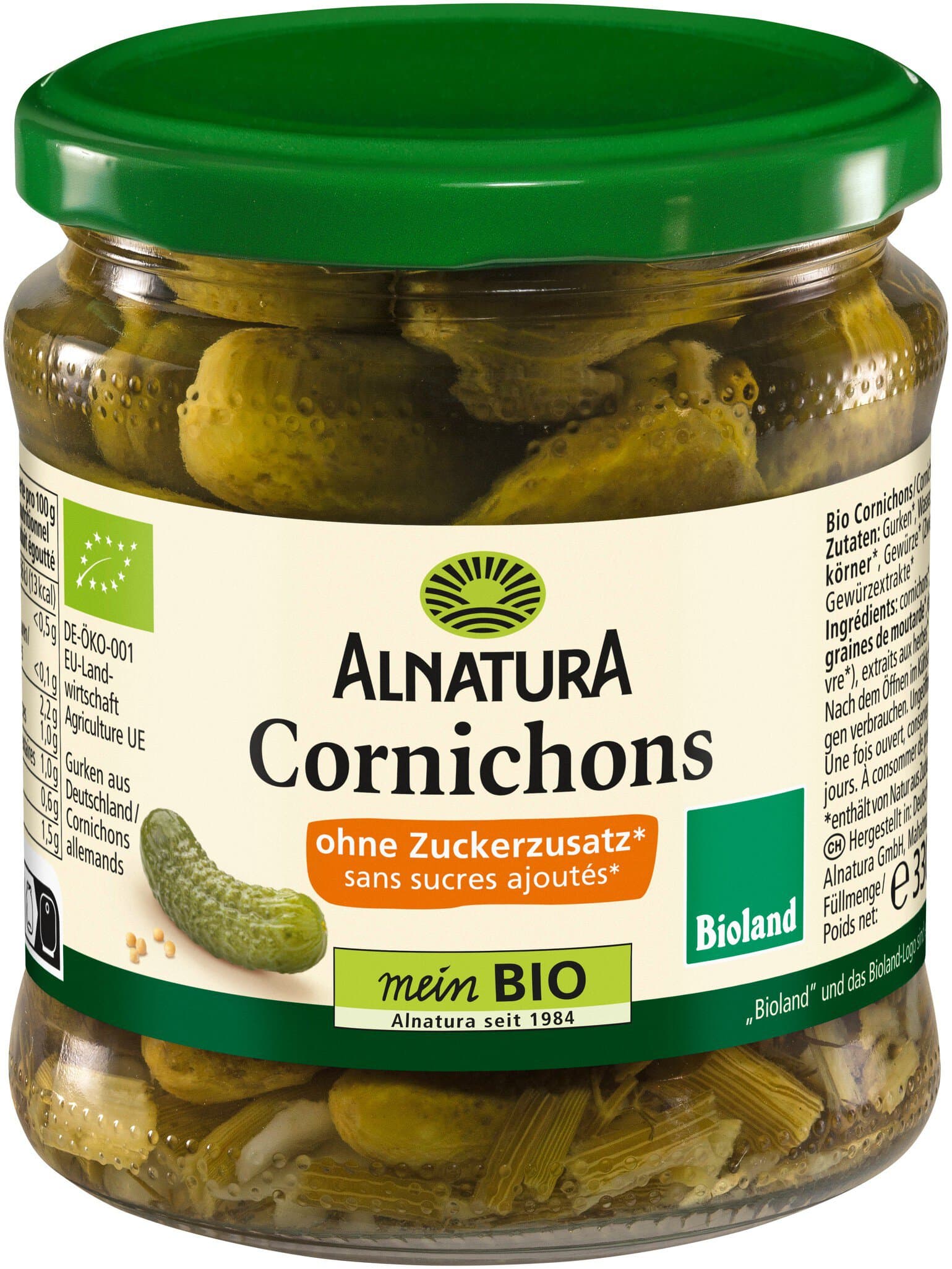 Alnatura Cornichons ohne Zuckerzusatz