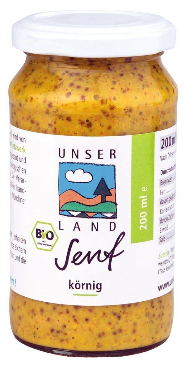 Unser Land Senf körnig