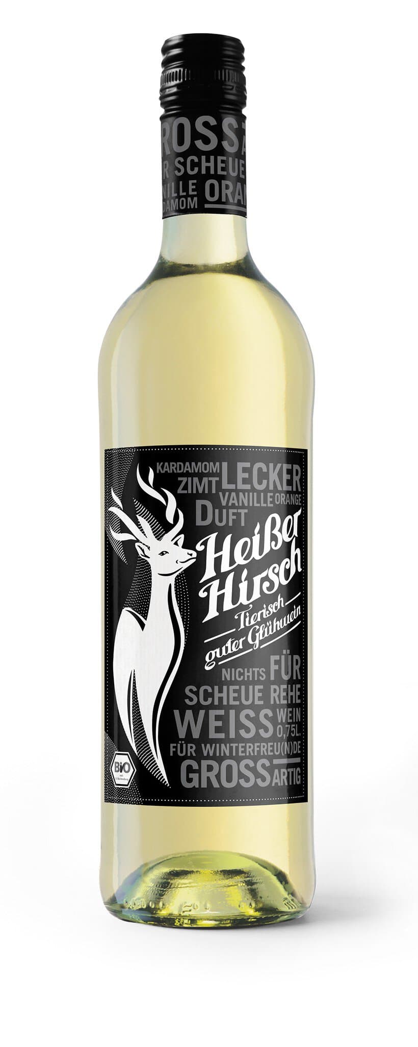 Heisser Hirsch Weißer Glühwein