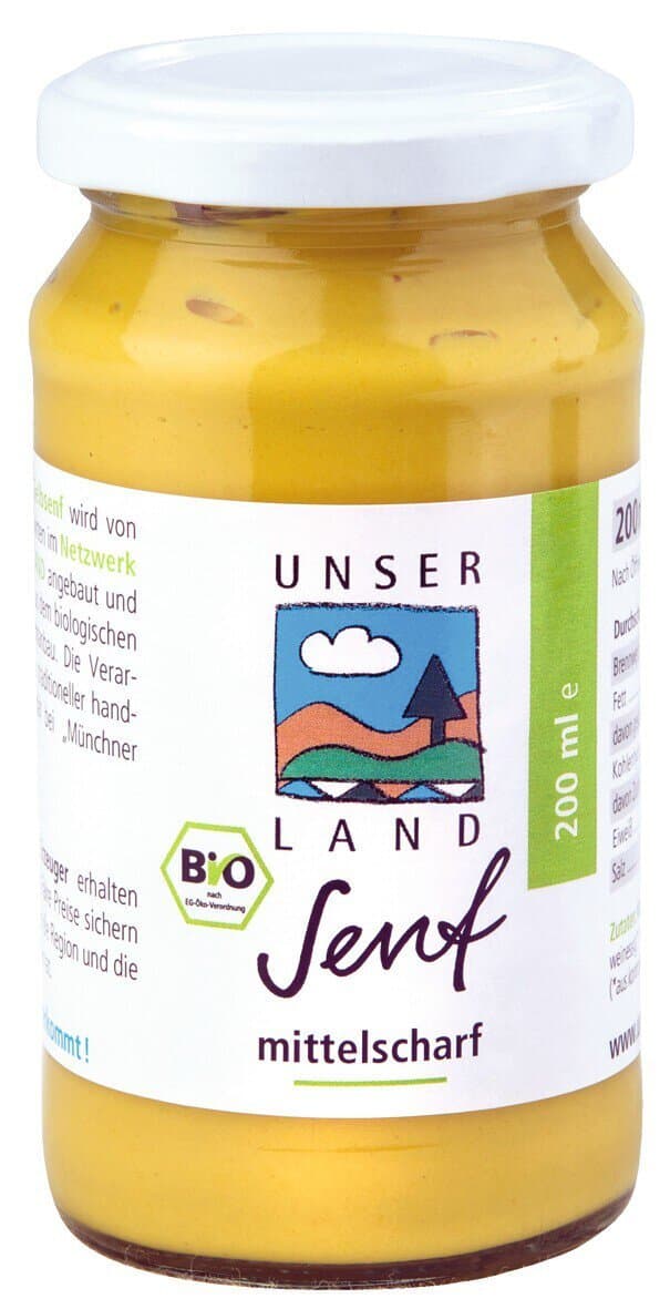 Unser Land Senf mittelscharf