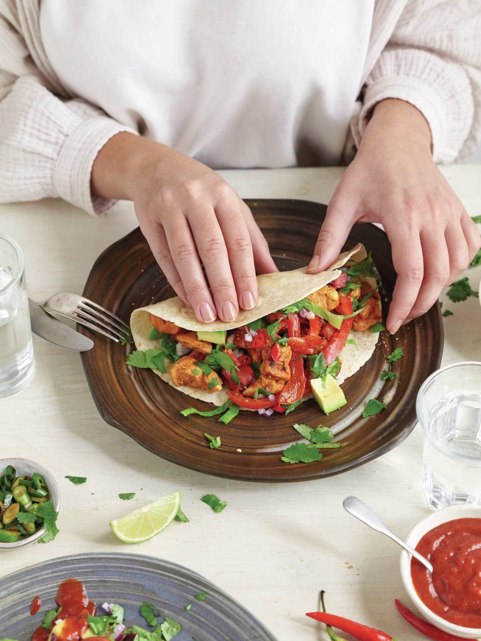 Wraps mit Hühnchen