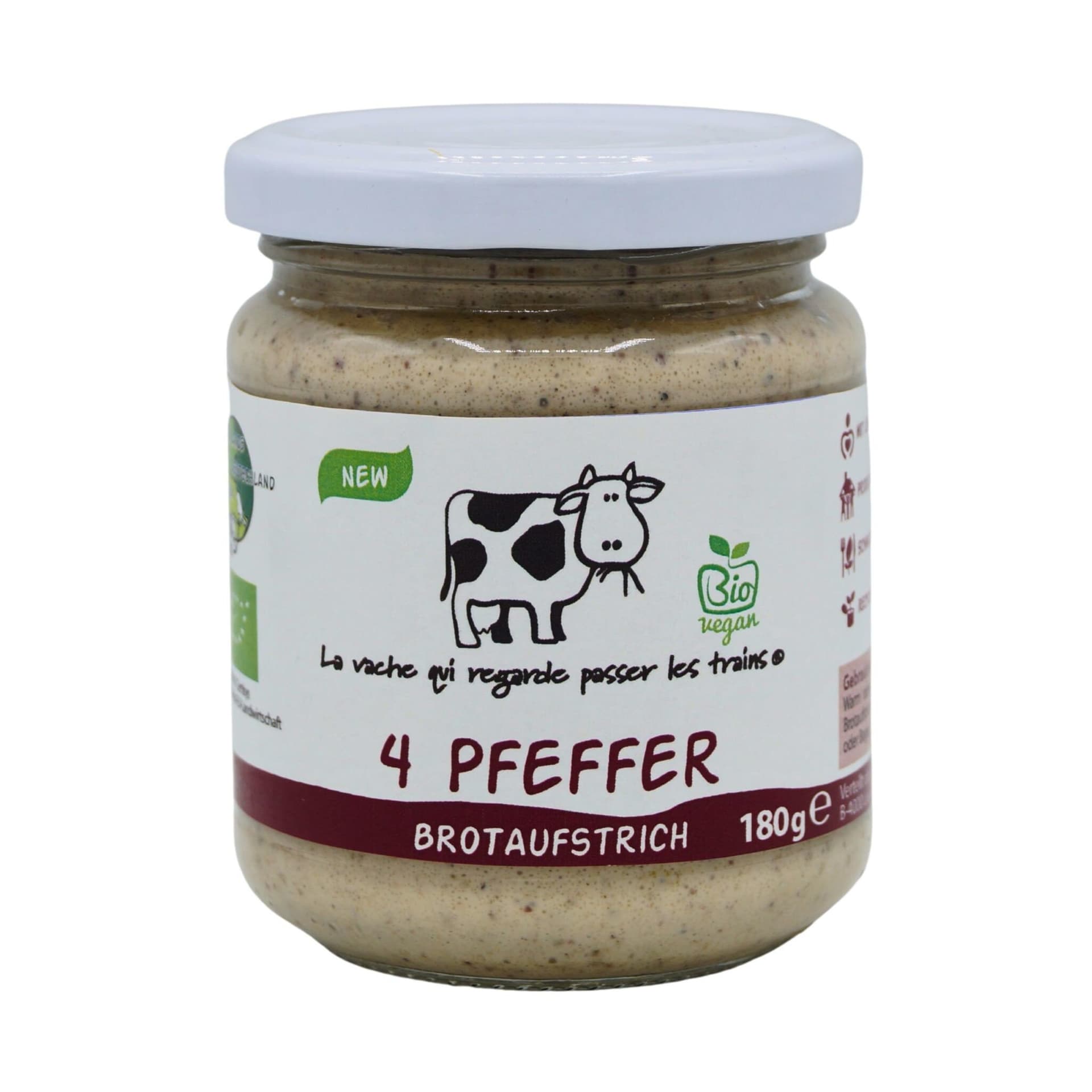 La vache qui regarde Brotaufstrich 4 Pfeffer