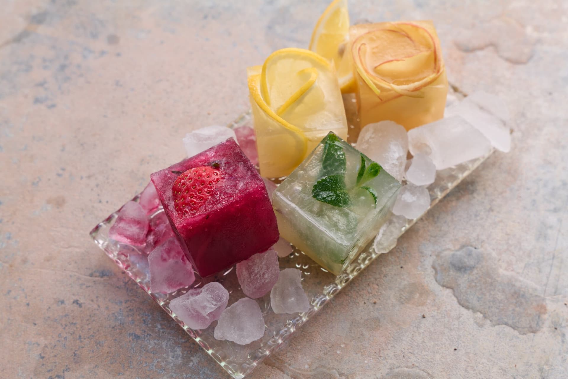 Bunte Eiswürfel