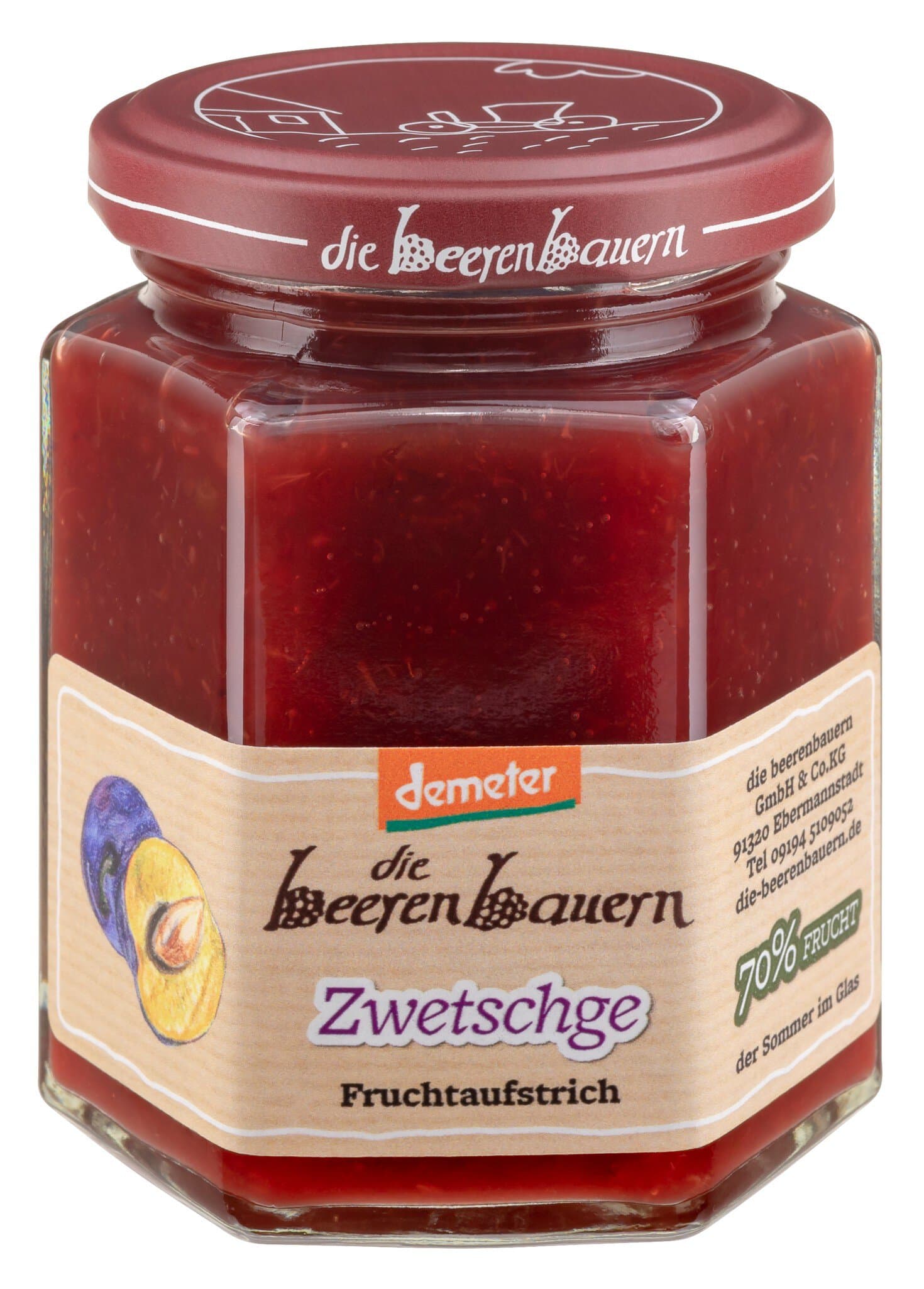 die Beerenbauern Zwetschge Fruchtaufstrich