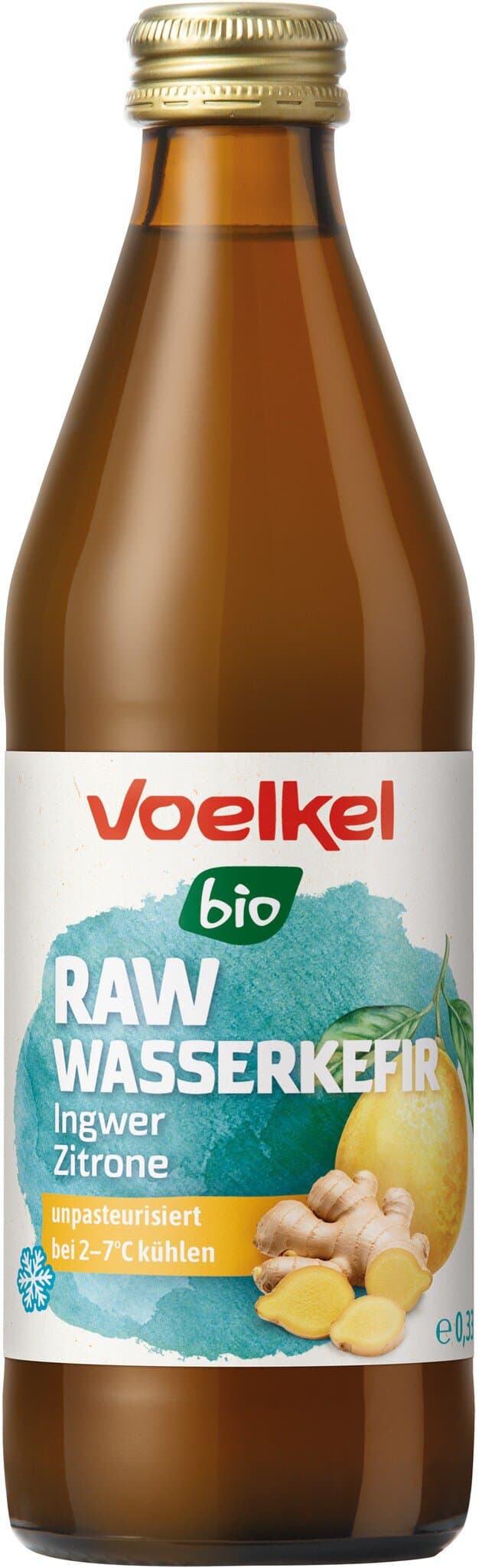 Voelkel Wasserkefir Zitrone kühlfrisch