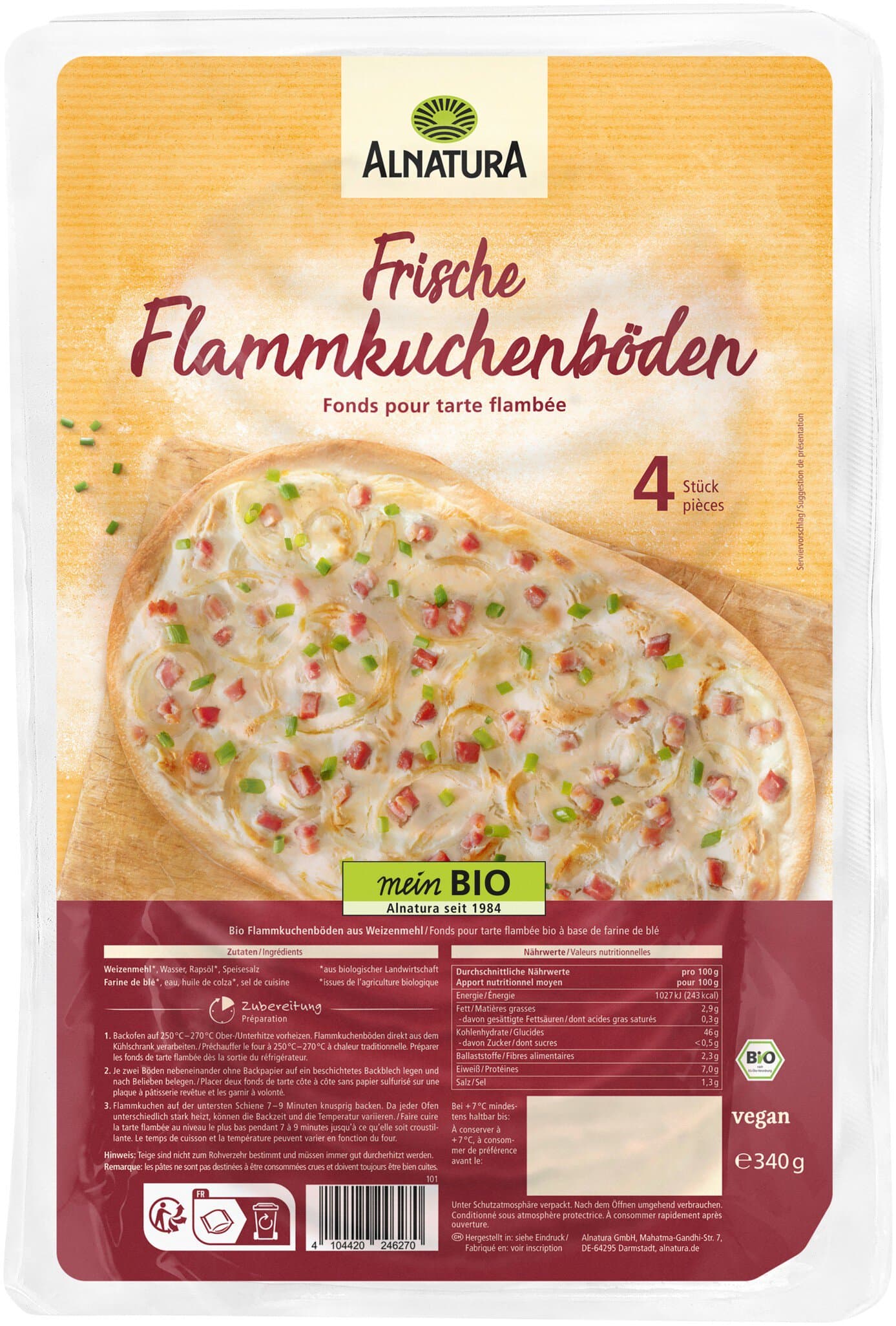 Alnatura Frische Flammkuchenböden