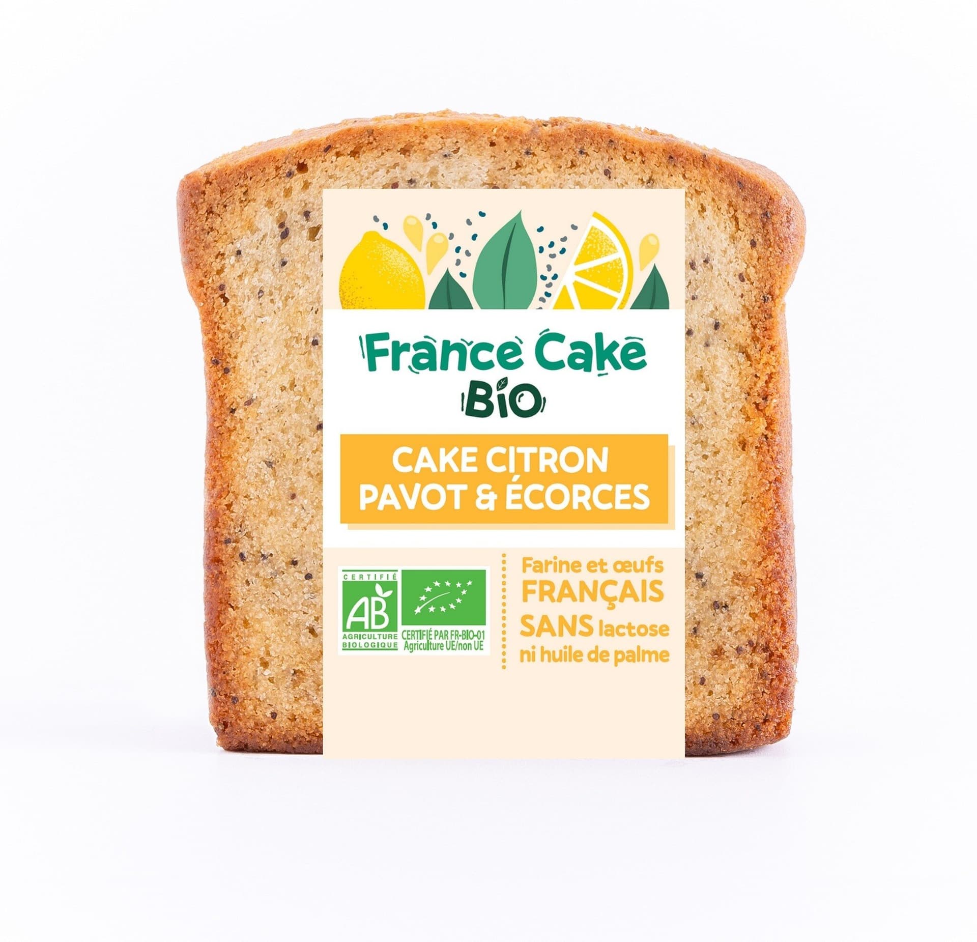France Cake Zitronenkuchen Scheibe