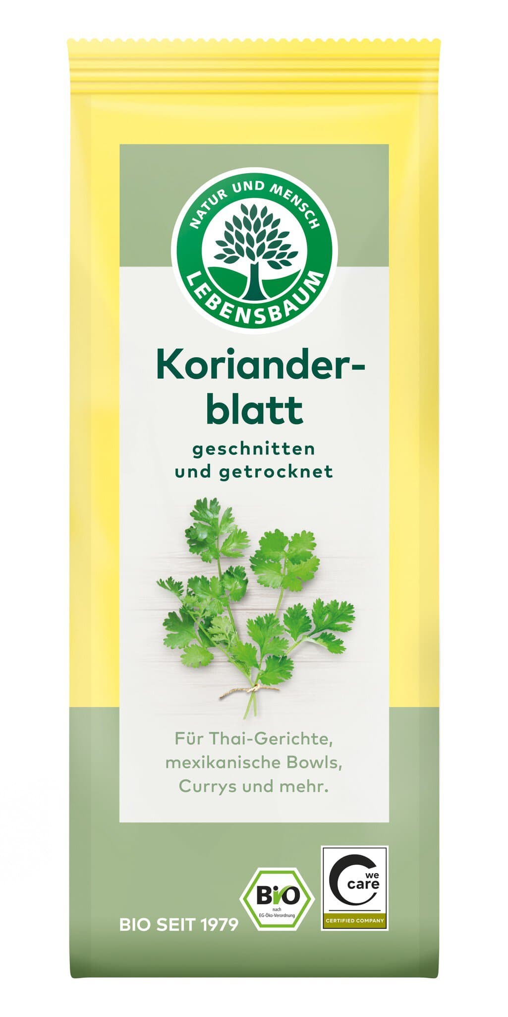 Lebensbaum Korianderblatt geschnitten