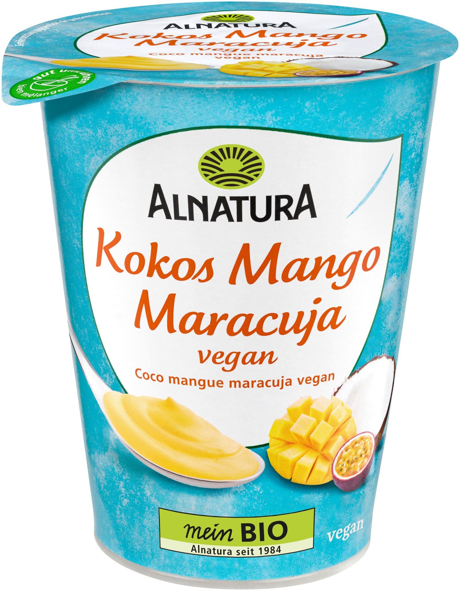Alnatura Kokos Mango-Maracuja, vegane Joghurtalternative