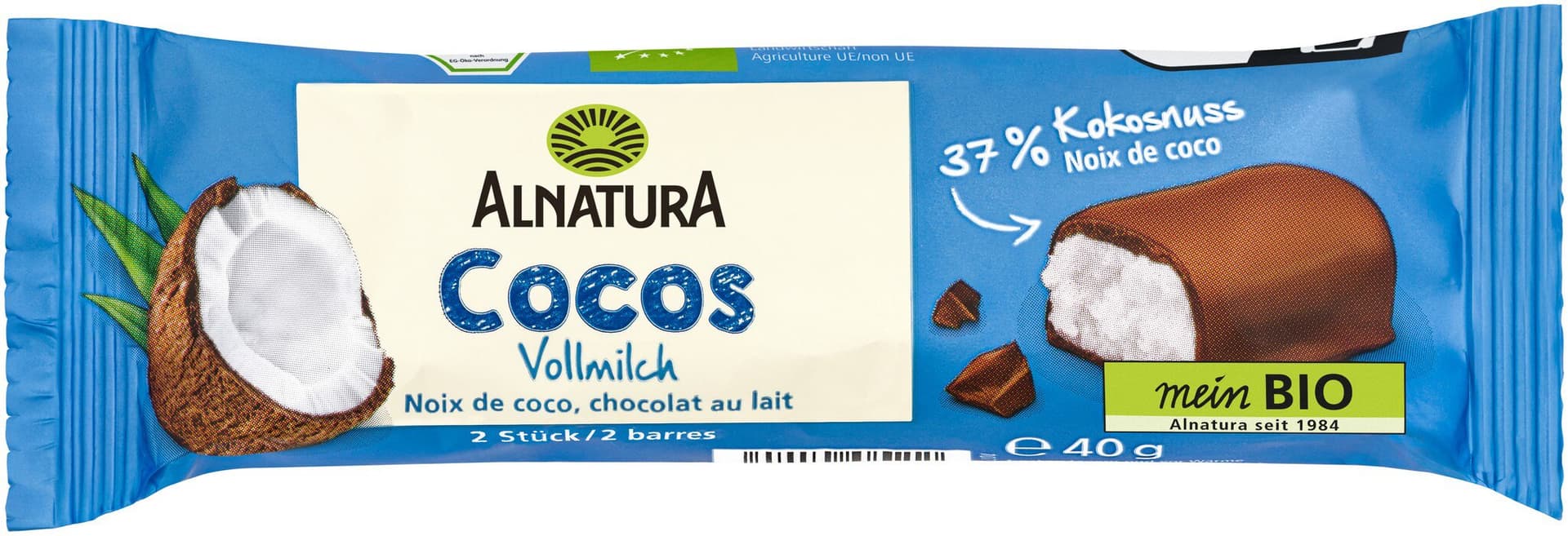 Alnatura Cocos-Riegel Vollmilch