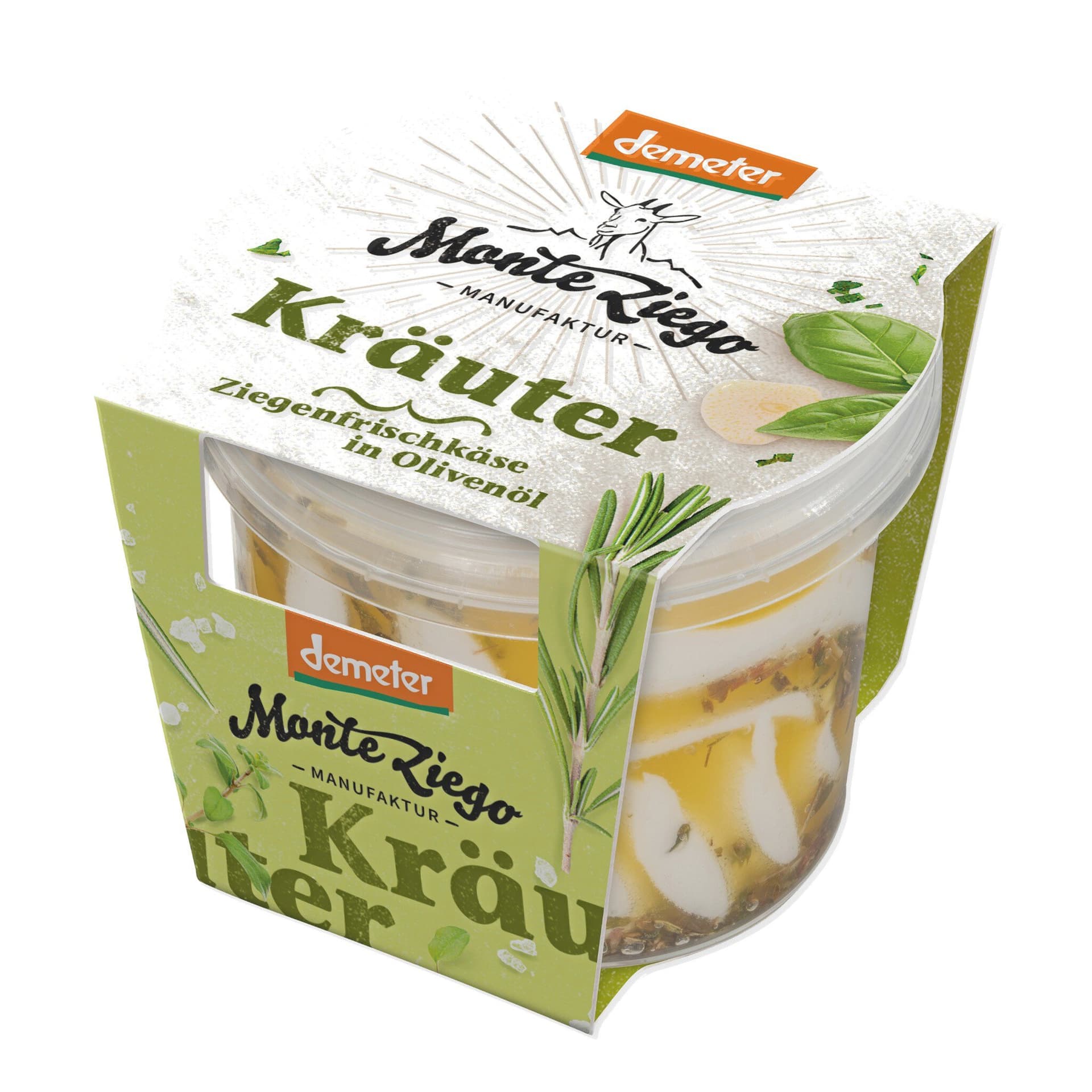 Monte Ziego Ziegenfrischkäse mit Kräutern in Öl