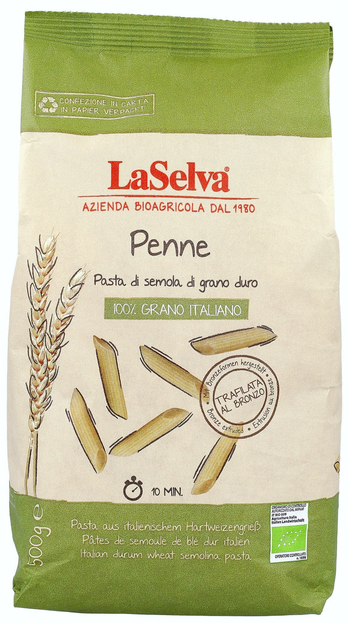 LaSelva Penne aus ital. Hartweizengrieß