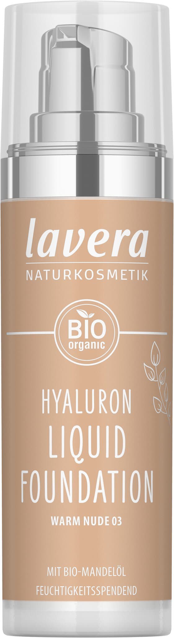 Lavera Hyaluron Liquid Foundation - Warm Nude