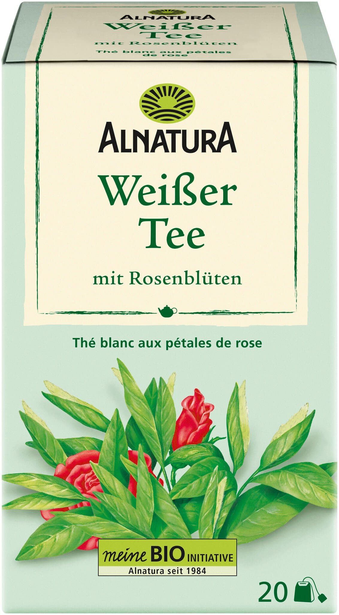 Alnatura Weißer Tee mit Rosenblüten