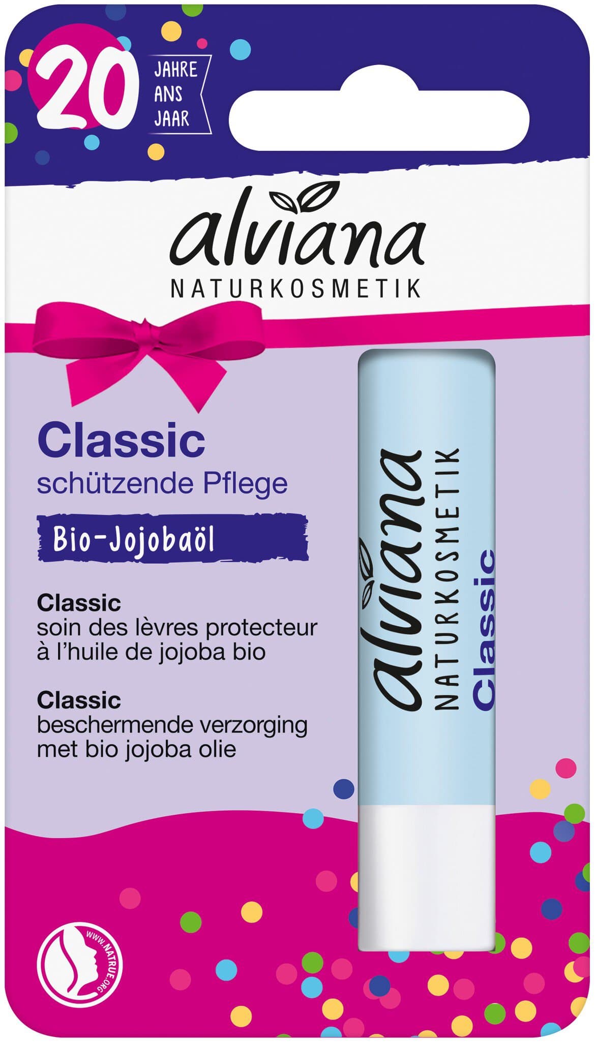 alviana Lippenpflegestift Classic mit Bio-Jojobaöl