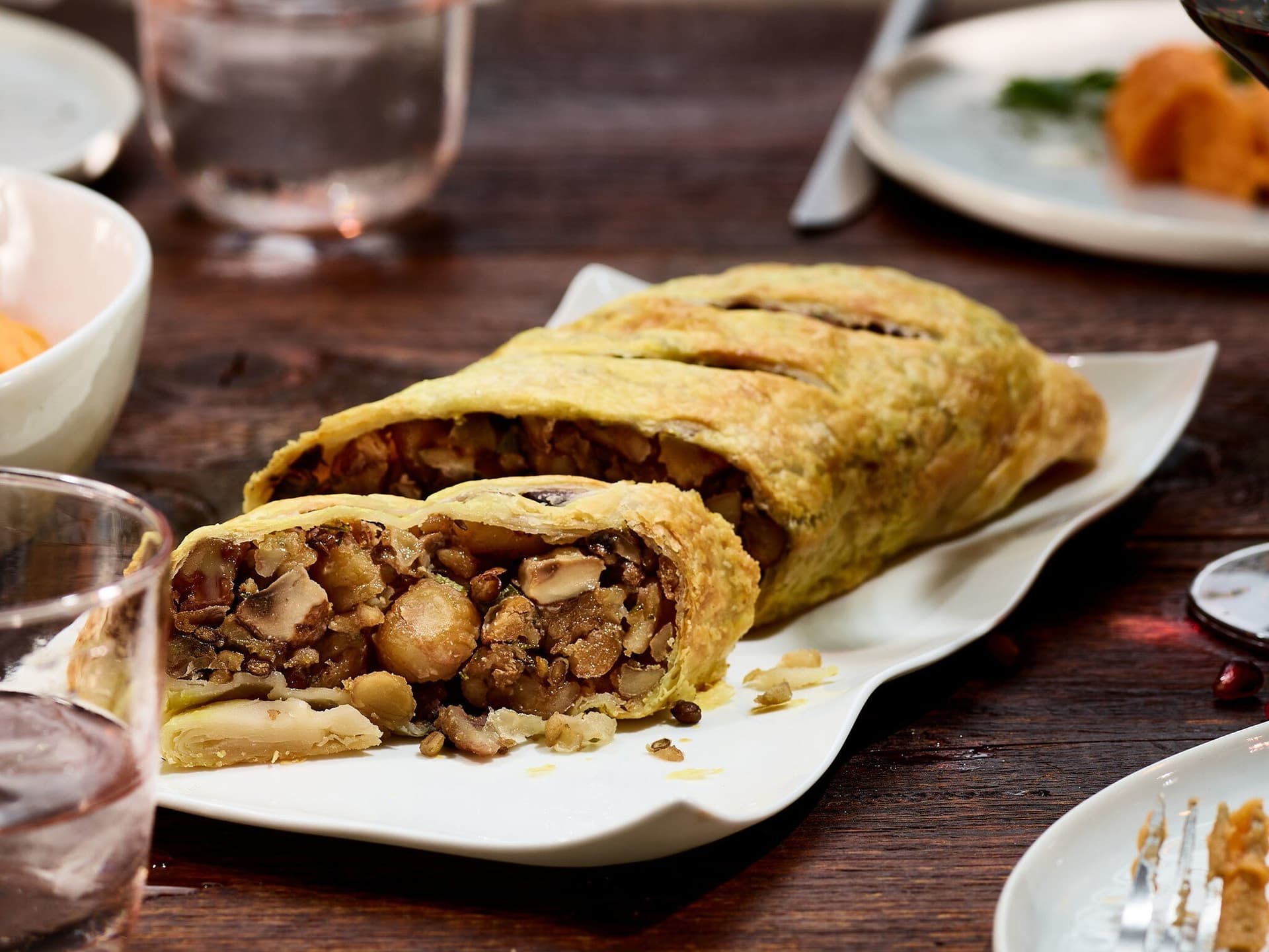 Maronen-Pilz-Pastete Wellington