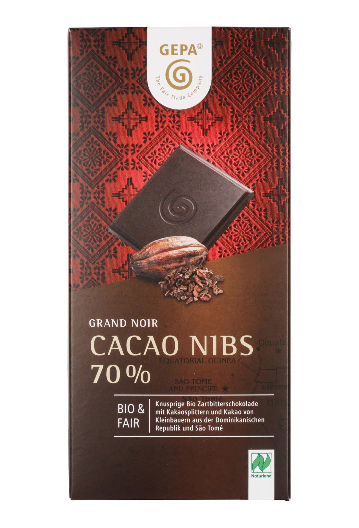 Gepa Grand Noir Cacao Nibs Zartbitterschokolade