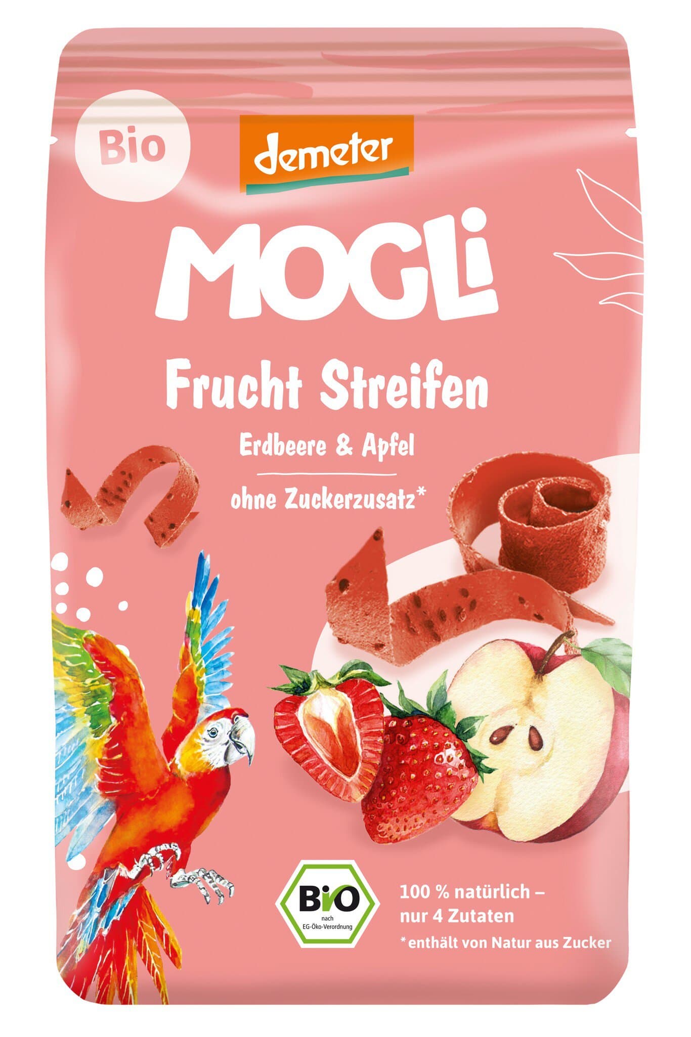 Mogli Frucht Streifen Erdbeere & Apfel