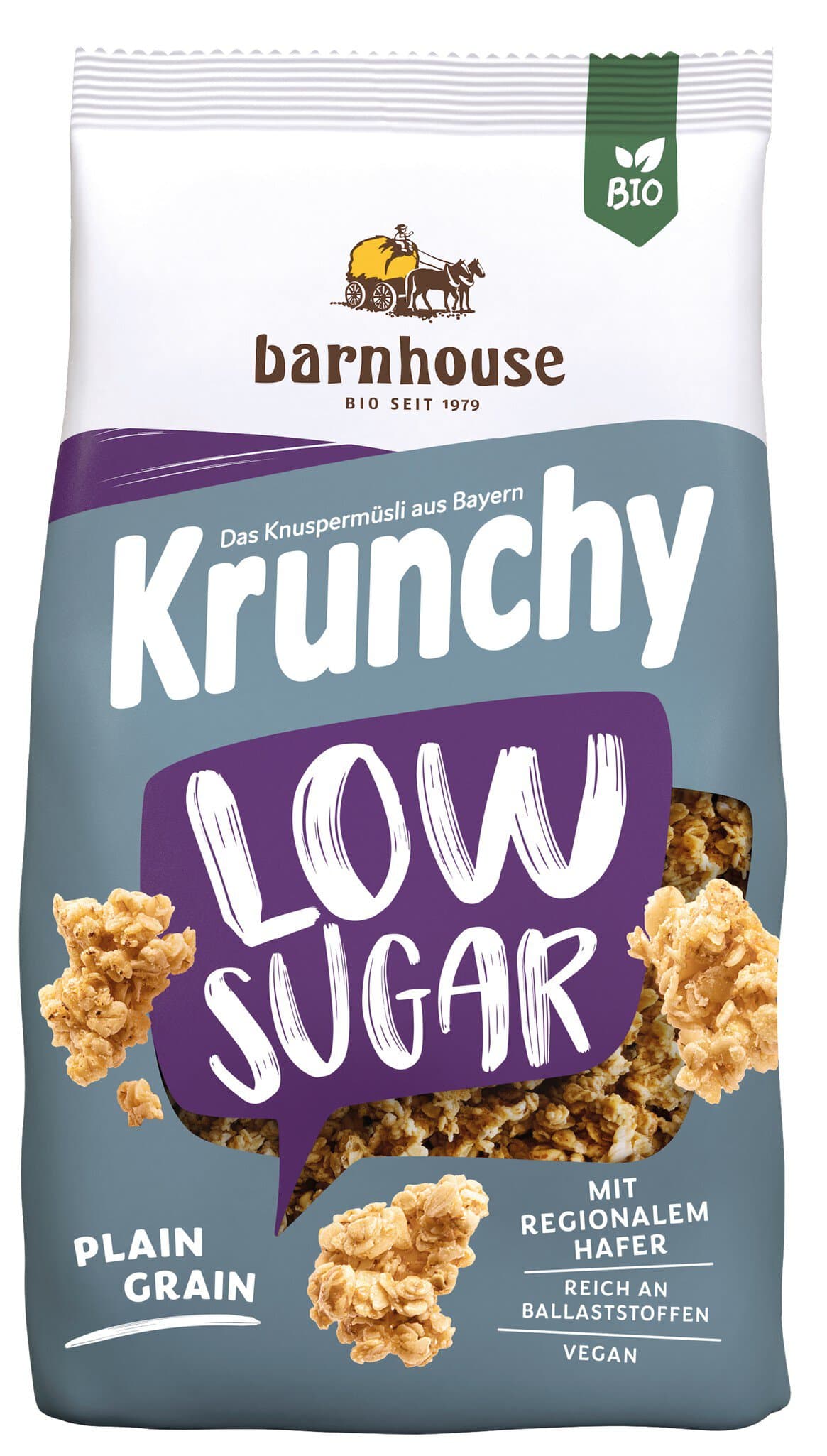 Barnhouse Krunchy Low Sugar Plain Grain