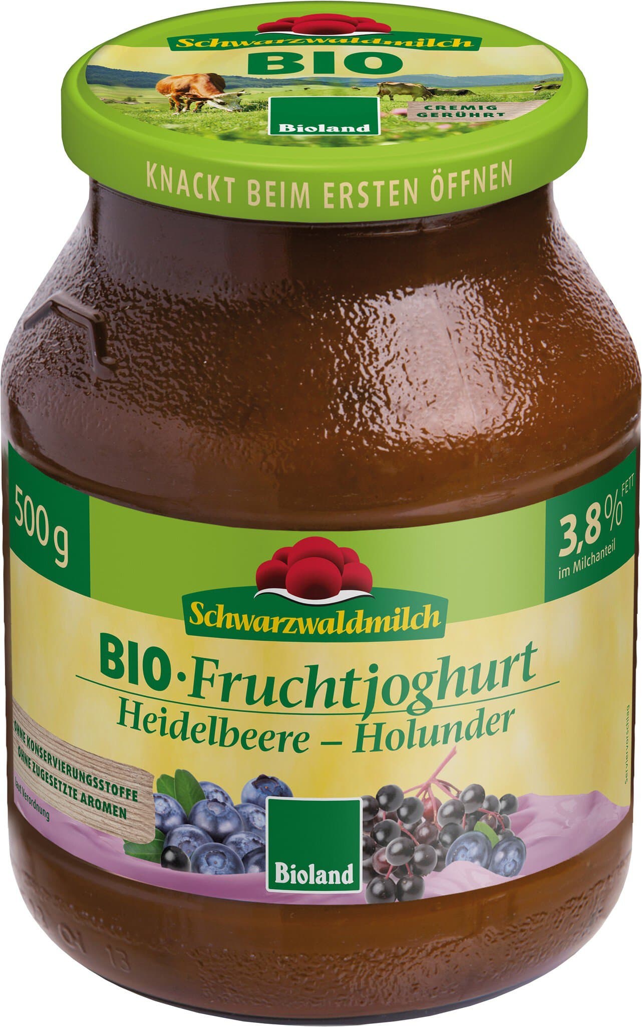 Schwarzwaldmilch Fruchtjoghurt Heidelbeere Holunder