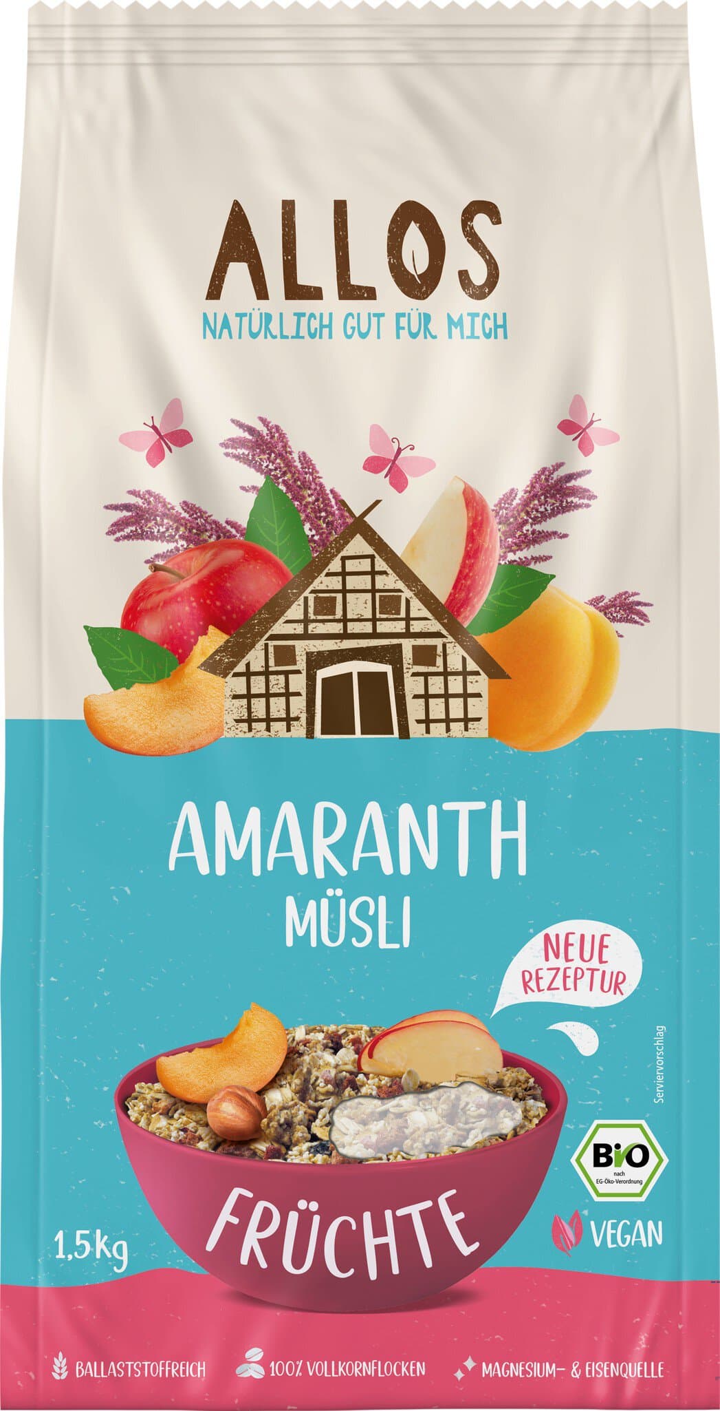 Allos Amaranth Früchte Müsli