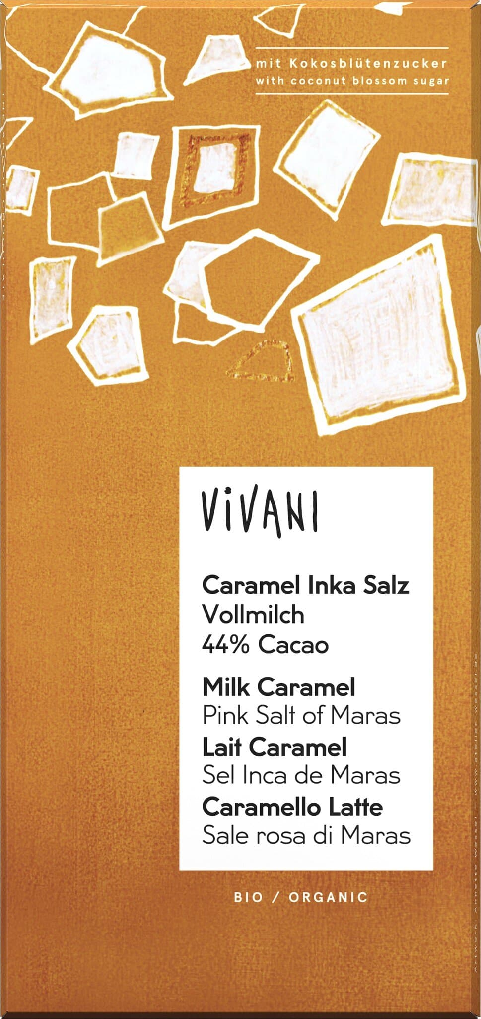 Vivani Caramel Inka Salz 44% Cacao