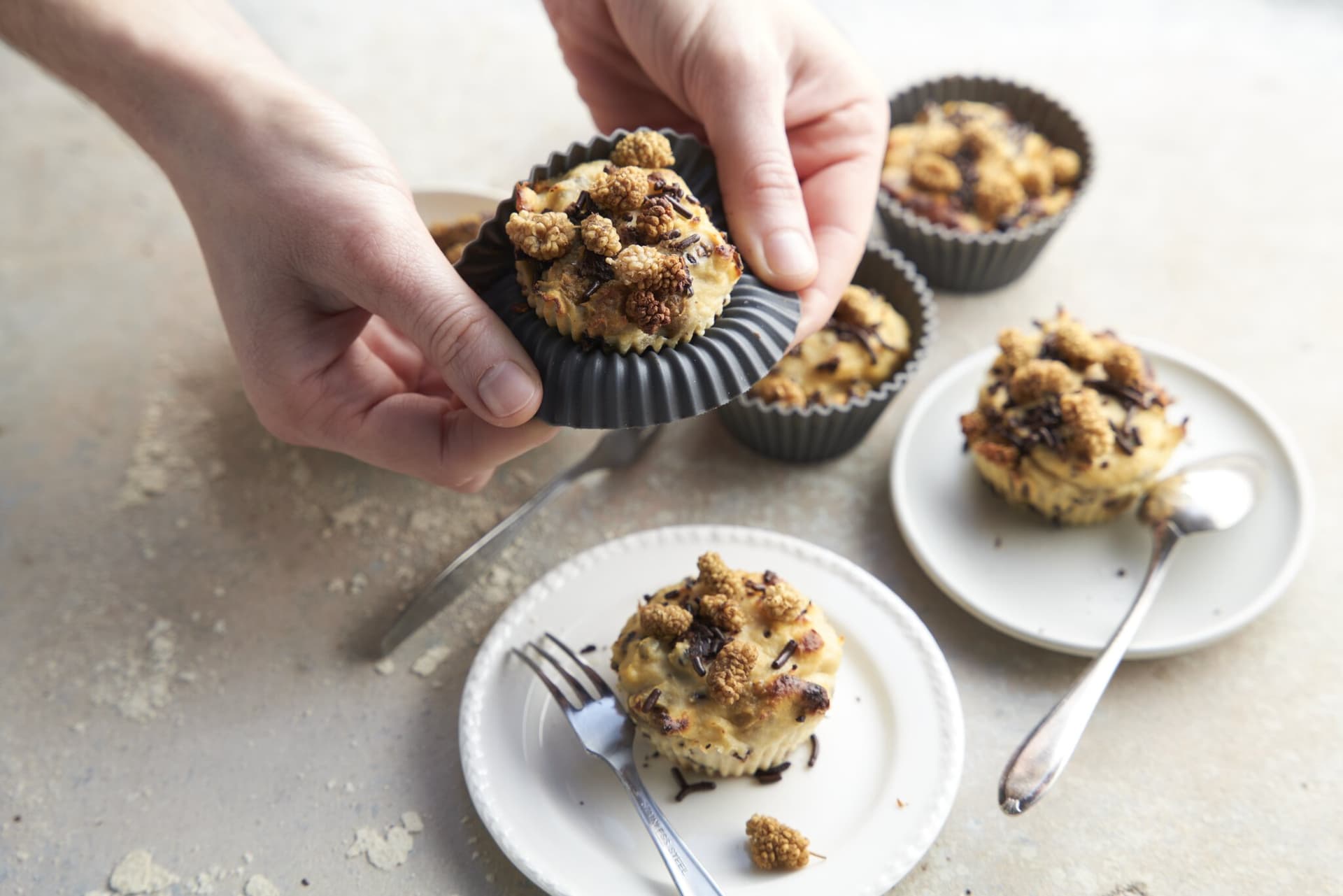 Schnelle Quark-Muffins