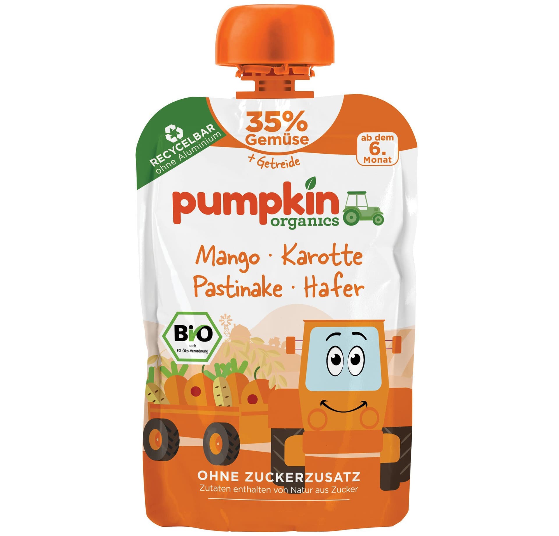 Pumpkin organics Quetschie Mango Karotte Pastinake
