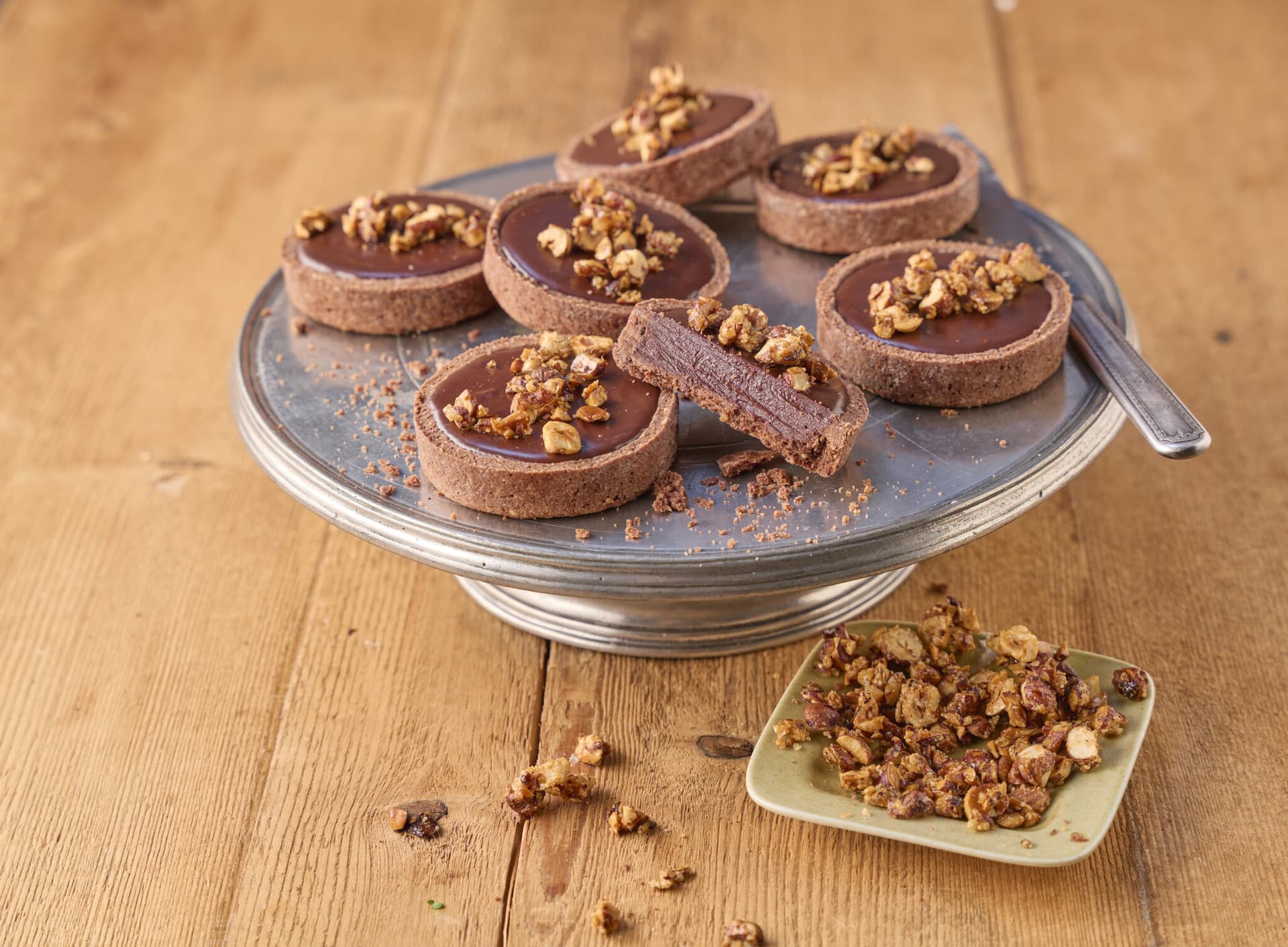 Schokoladen-Haselnuss-Tartelettes