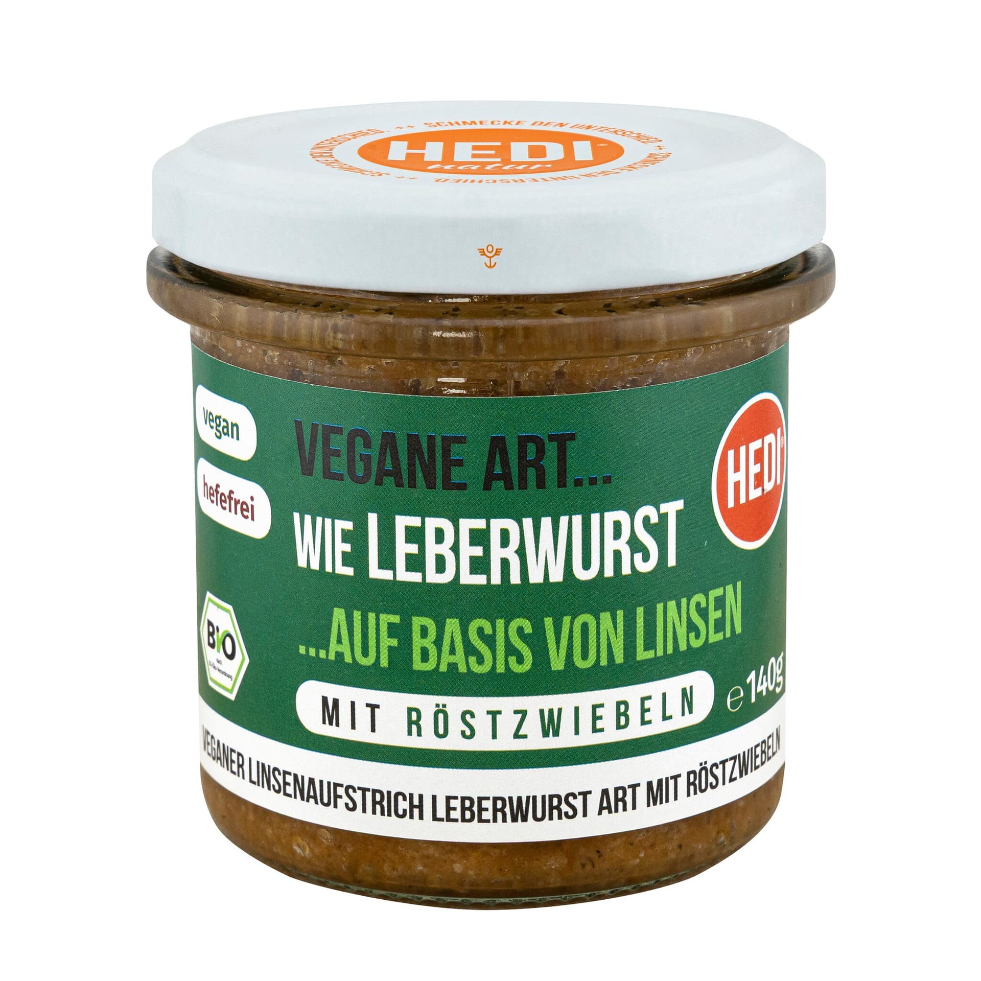 HEDI Vegane Art Leberwurst mit Röstzwiebel