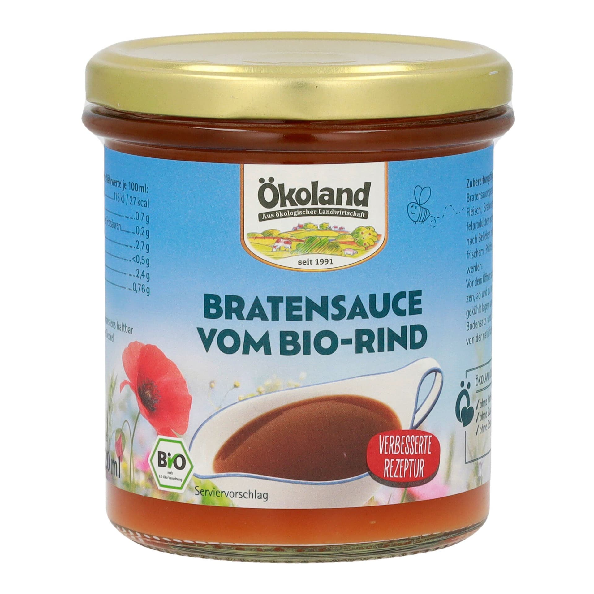 Ökoland Bratensauce vom Bio-Rind
