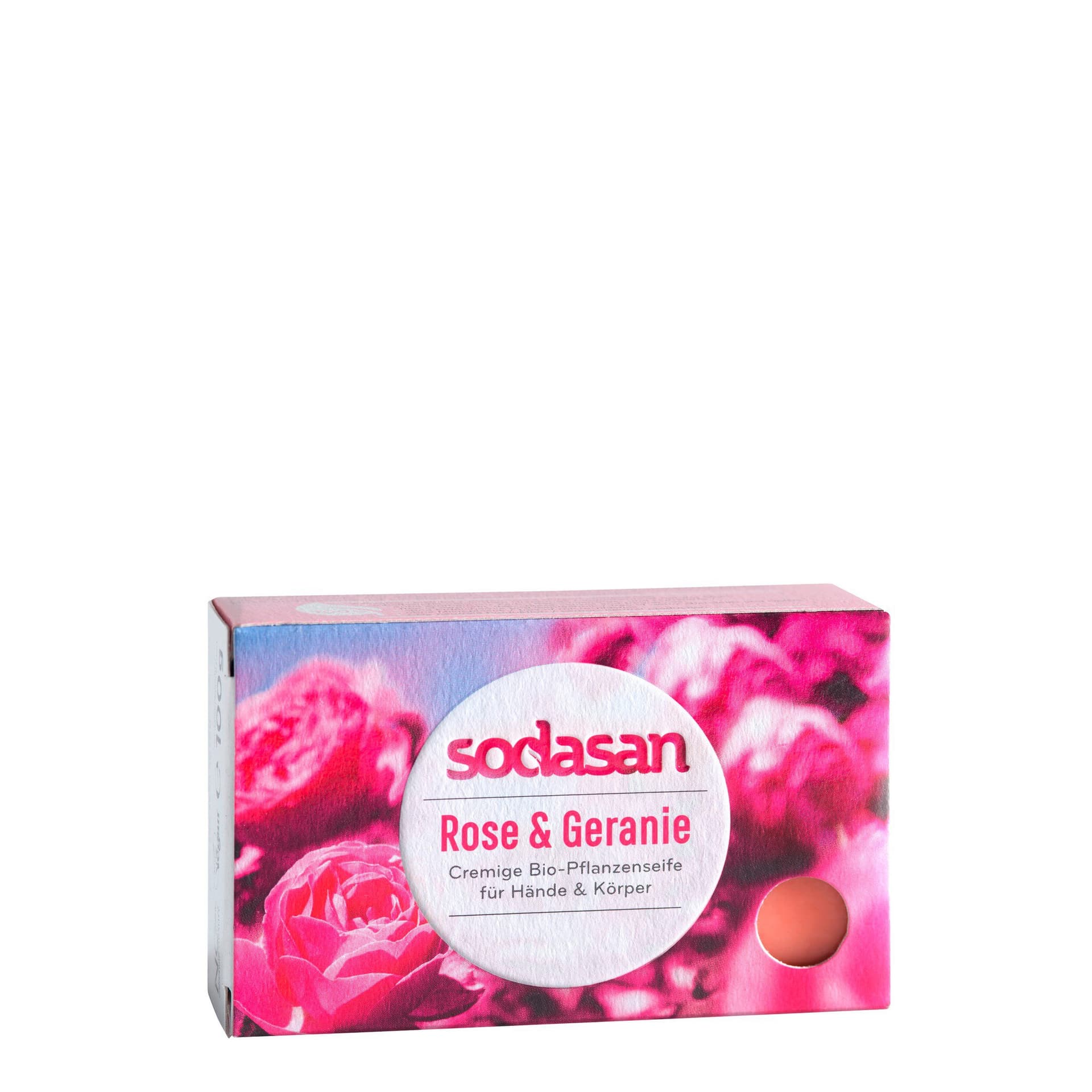 Sodasan Stückseife Rose & Geranie